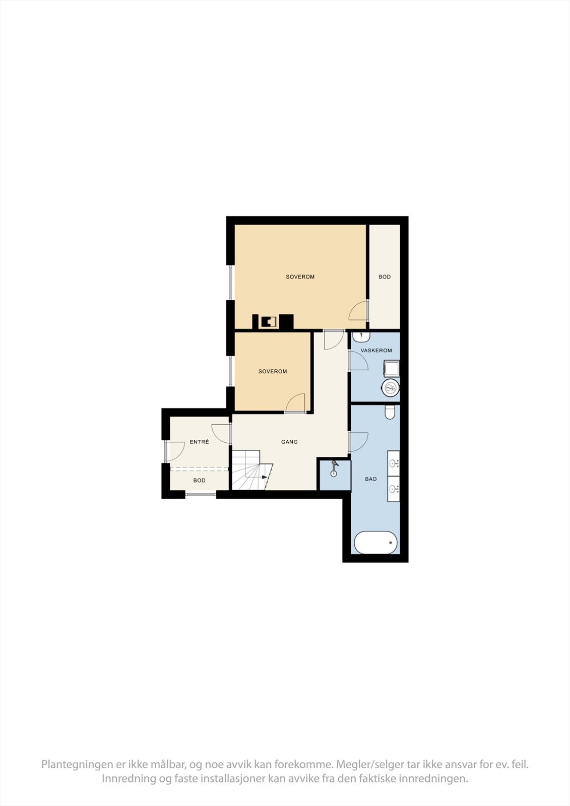 Plantegninger underetasje Galleribilde