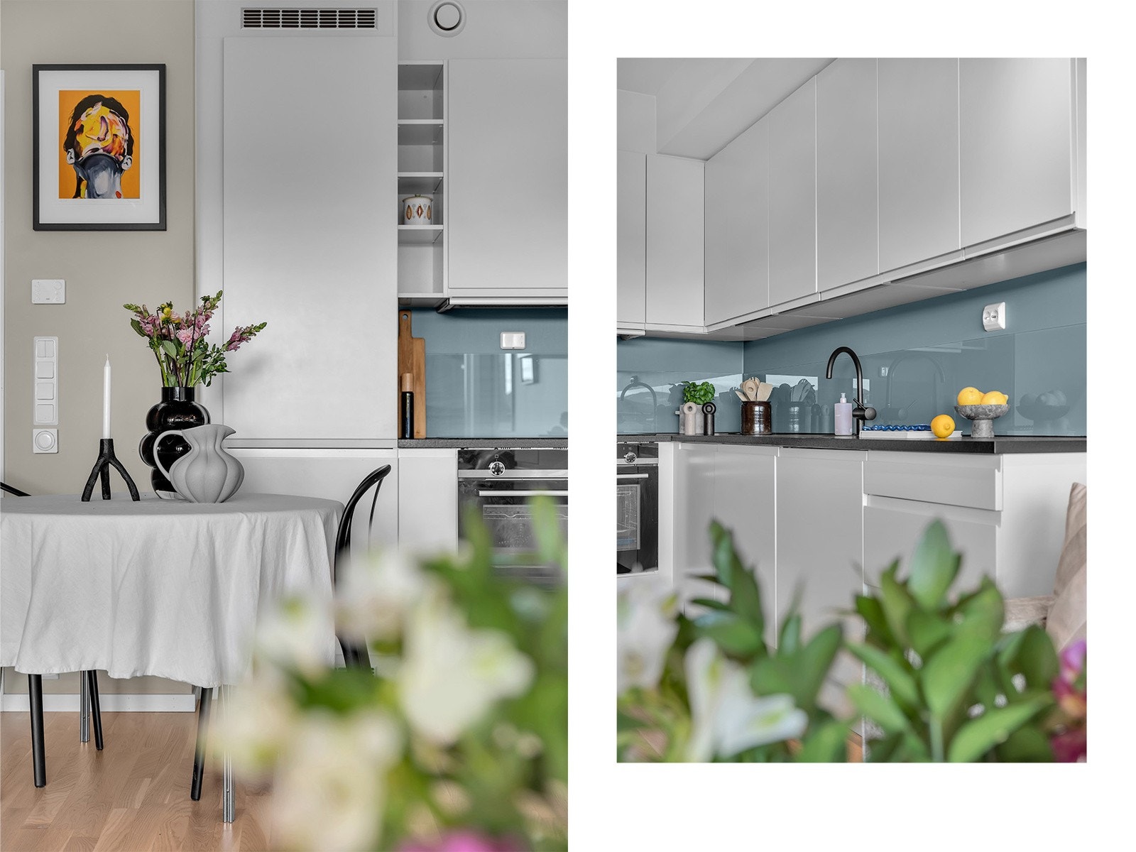 God benkeplass med opptrekkbar ladestatsjon/kontakter Galleribilde