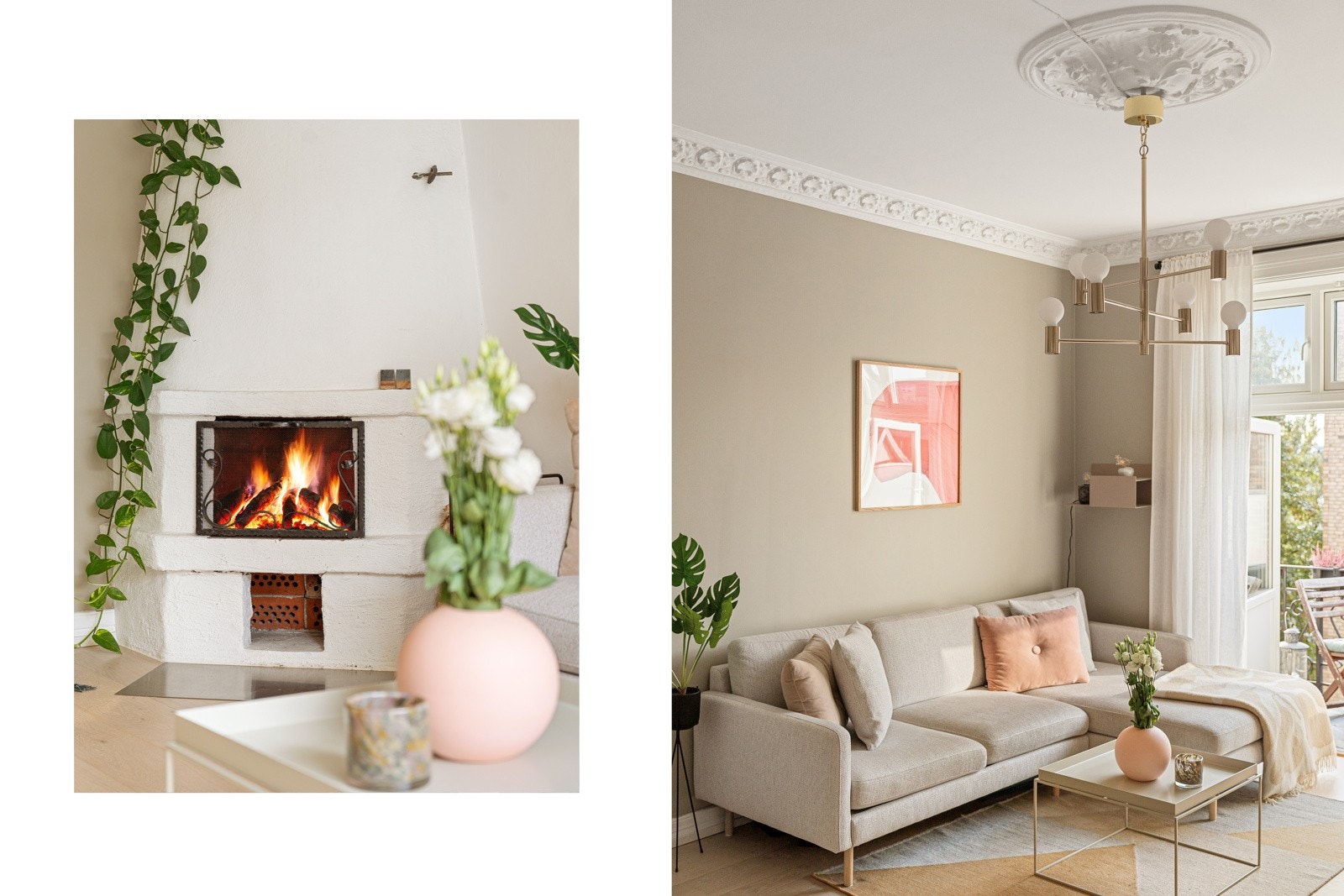 Stuen har rikelig med plass til sofagruppe med behagelig avstand til TV samt annet ønskelig møblement. Galleribilde