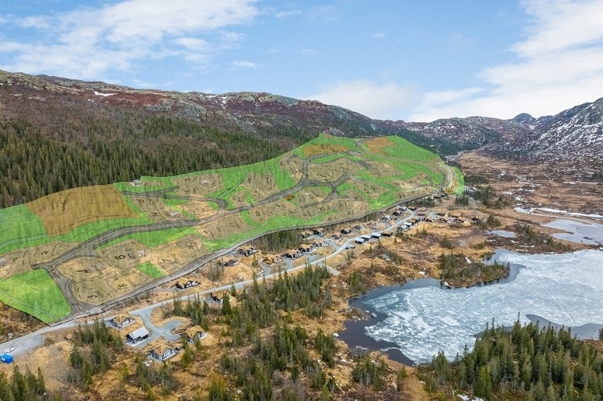Sløkjedalen hyttegrend nordre del 2023 tomtene omtrentlig markerte og avvik vil forekomme Galleribilde
