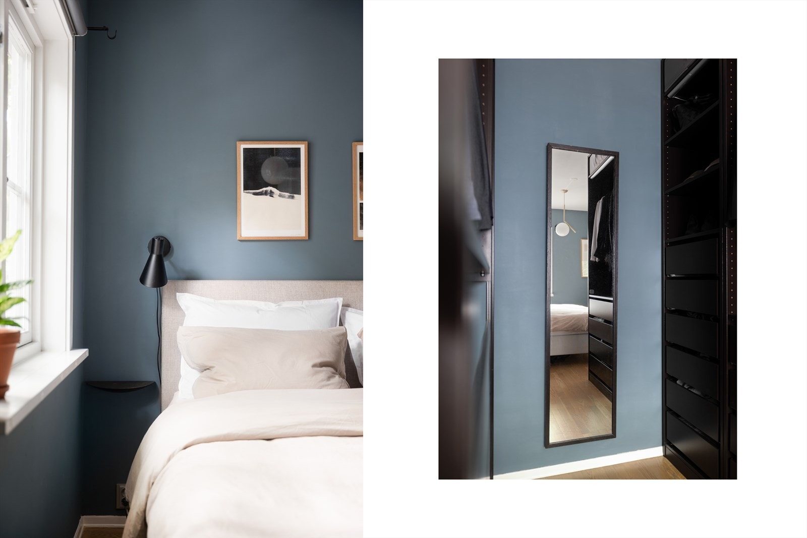 Soverommet har rikelig med oppbevaringsplass i stor garderobe. Galleribilde