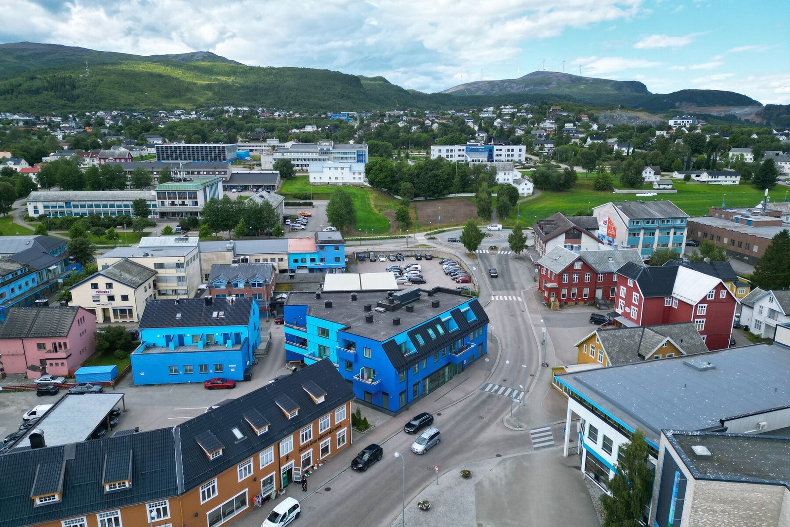 Nærområdet sett fra luften. Galleribilde