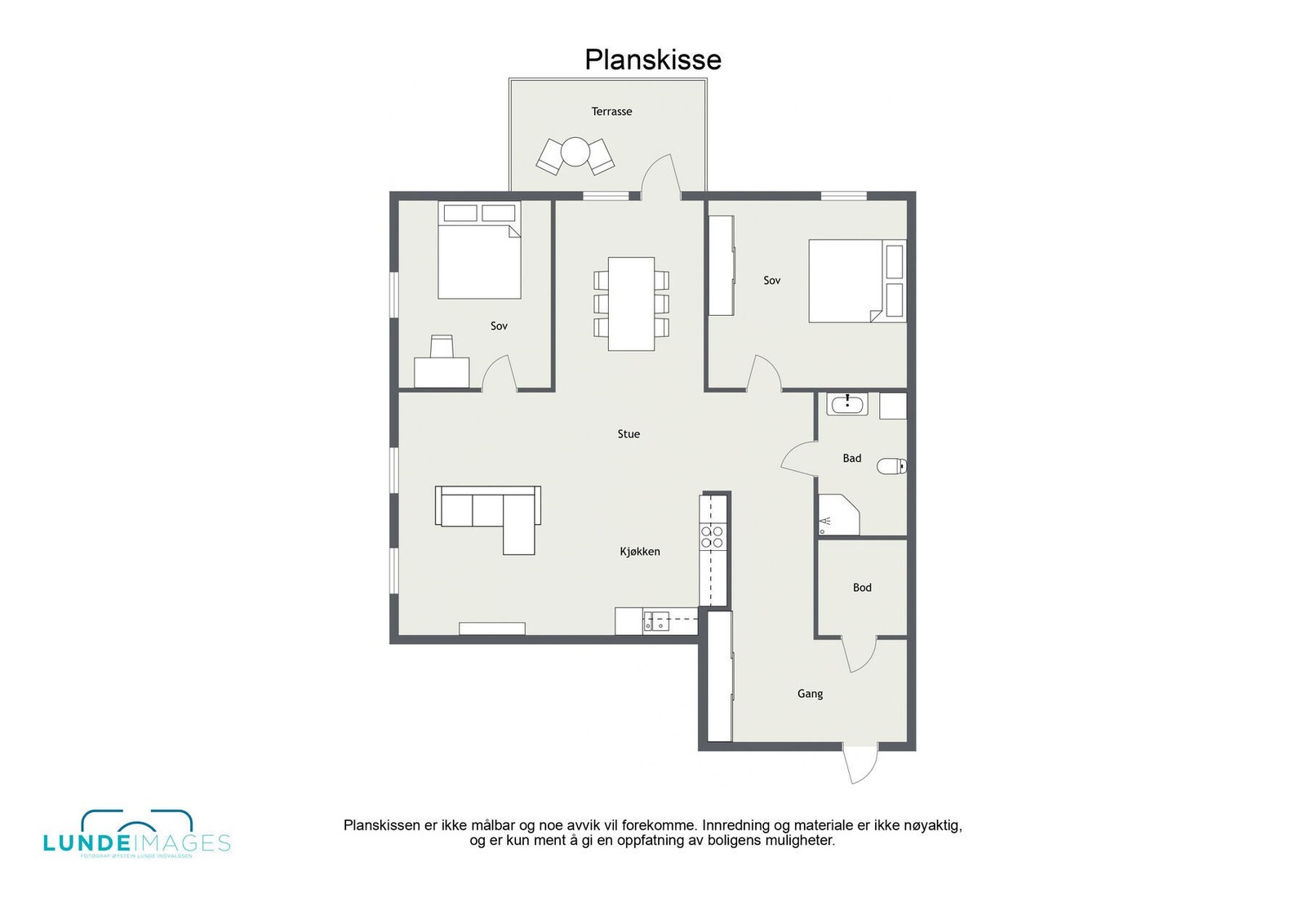 Planskisse - ikke målbar - BRA-i 89 m² Galleribilde