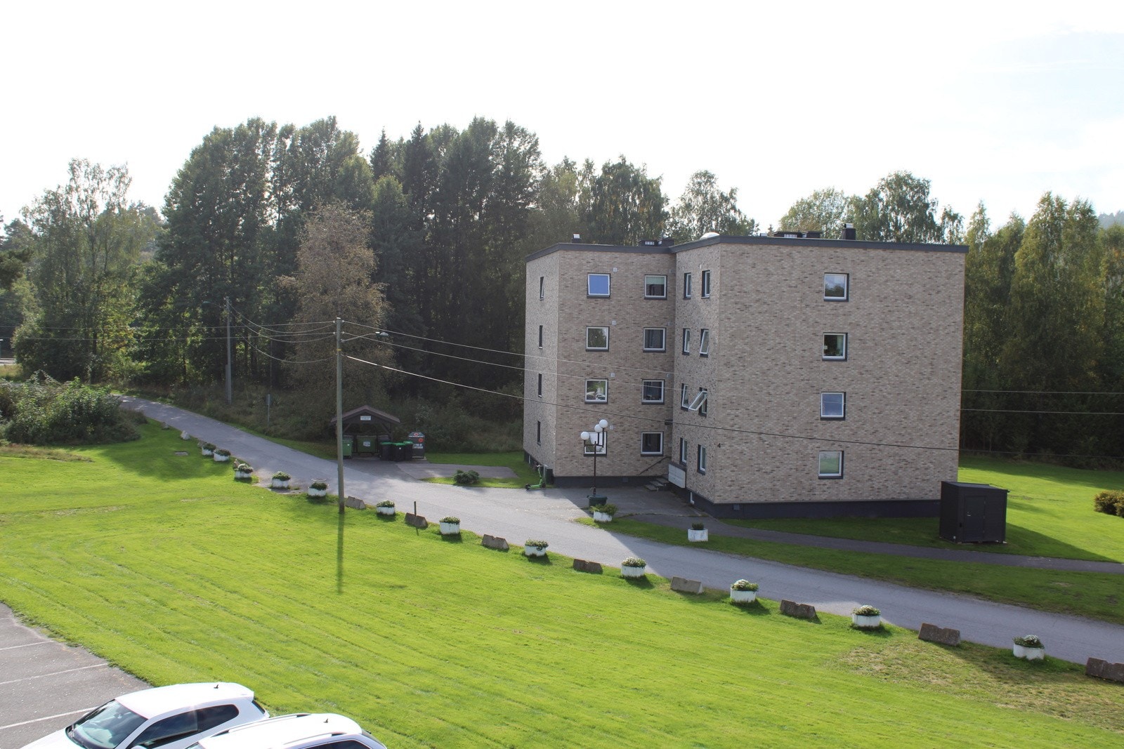 Utsikt fra balkongen Galleribilde