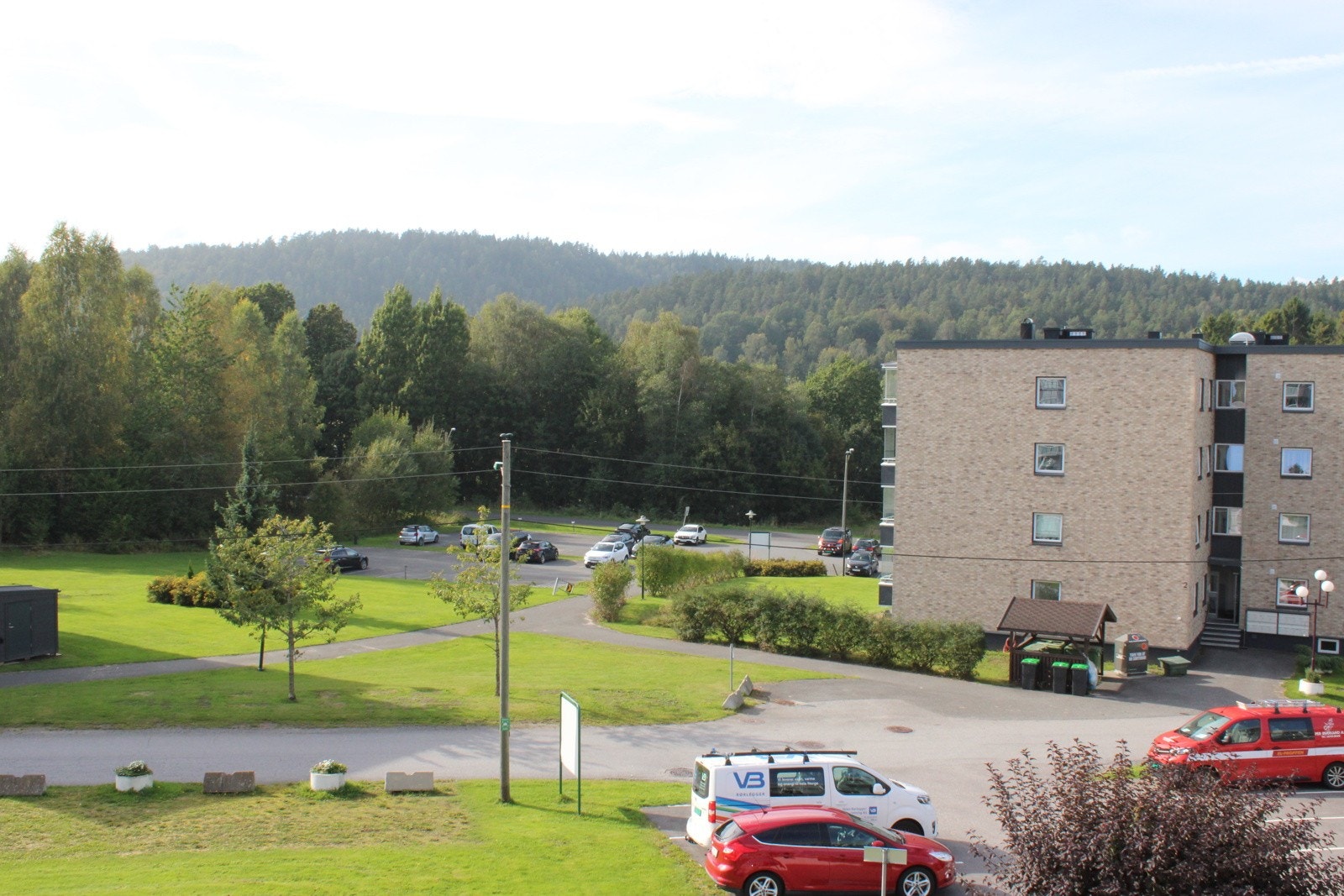 Utsikt fra balkongen Galleribilde