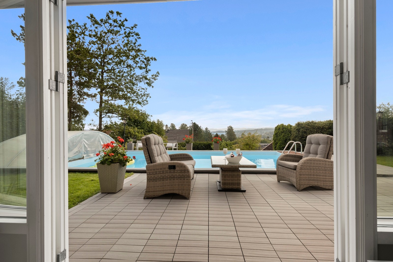 Utsikt fra treningsrommet. Galleribilde