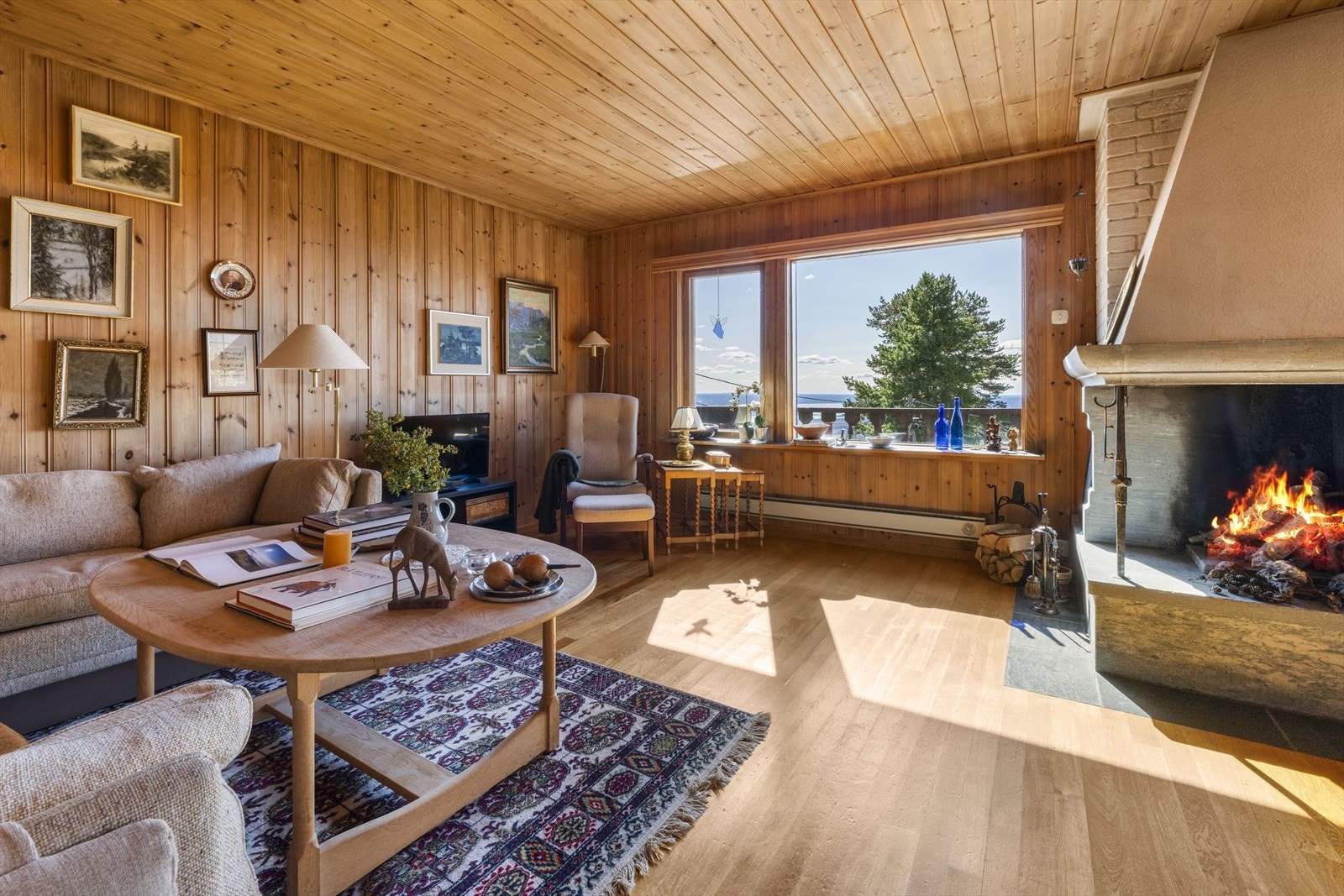 Også fra stuen er det flott sjøutsikt. Galleribilde