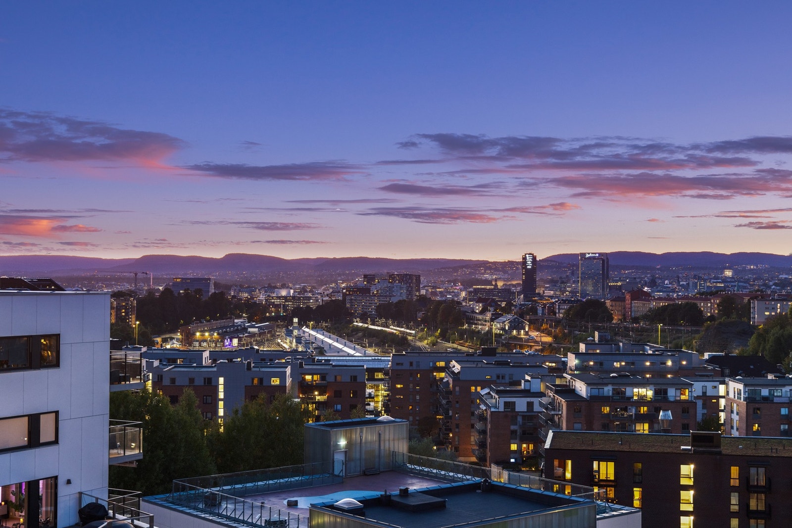 Nyt solnedgangen Galleribilde