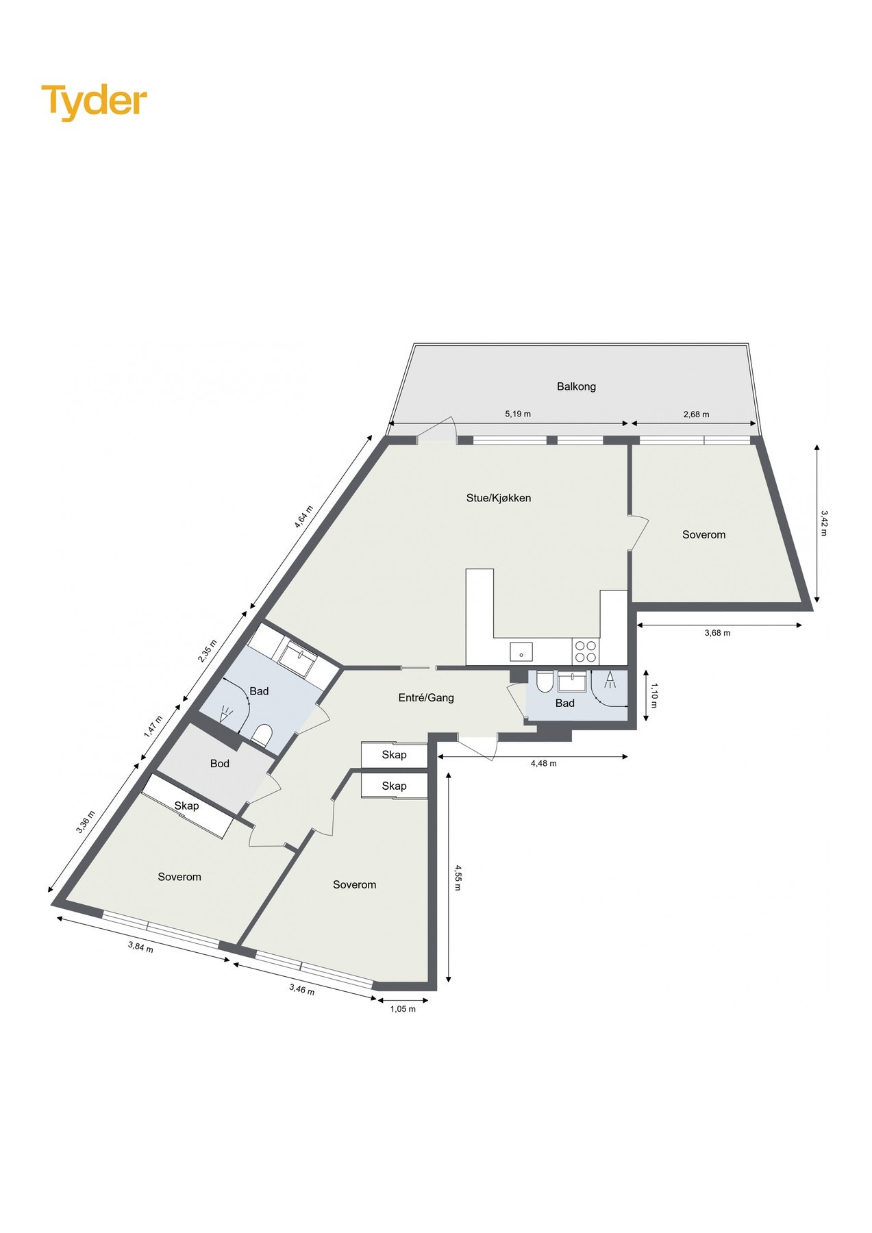 Plantegning Galleribilde