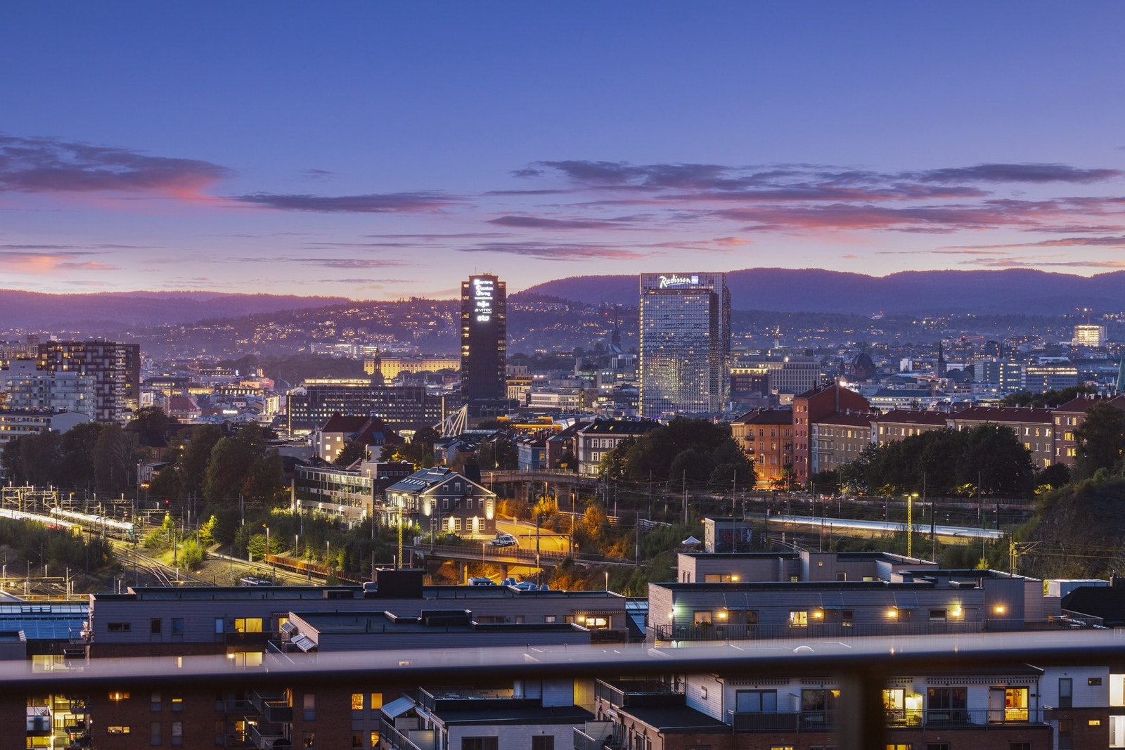 "Postkort bilde" av utsikten Galleribilde