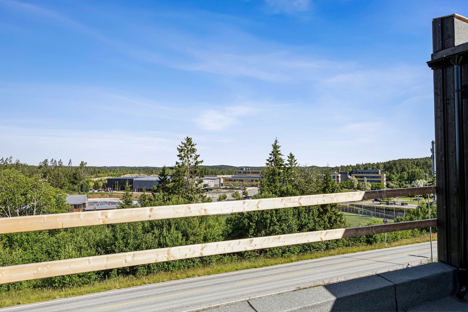 Utsikt fra takterrassen Galleribilde