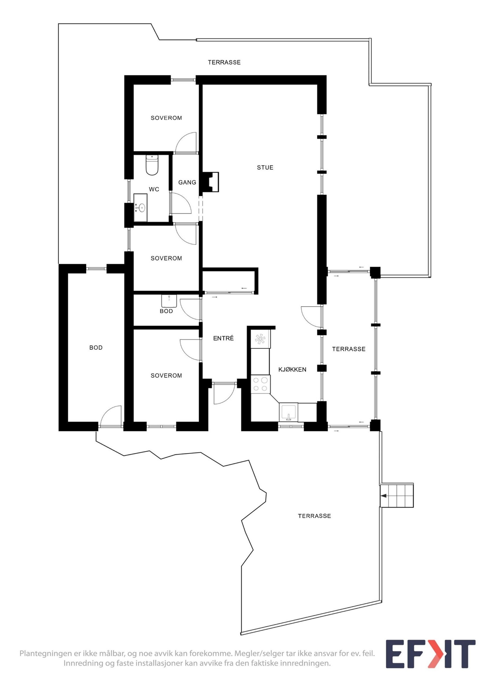 Plantegning Galleribilde