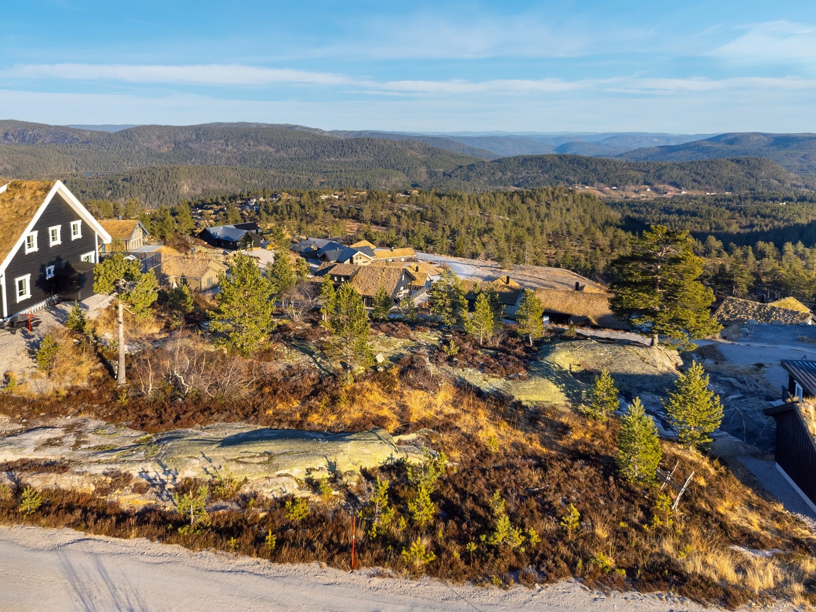 Det er meget gode solforhold på tomten. Galleribilde