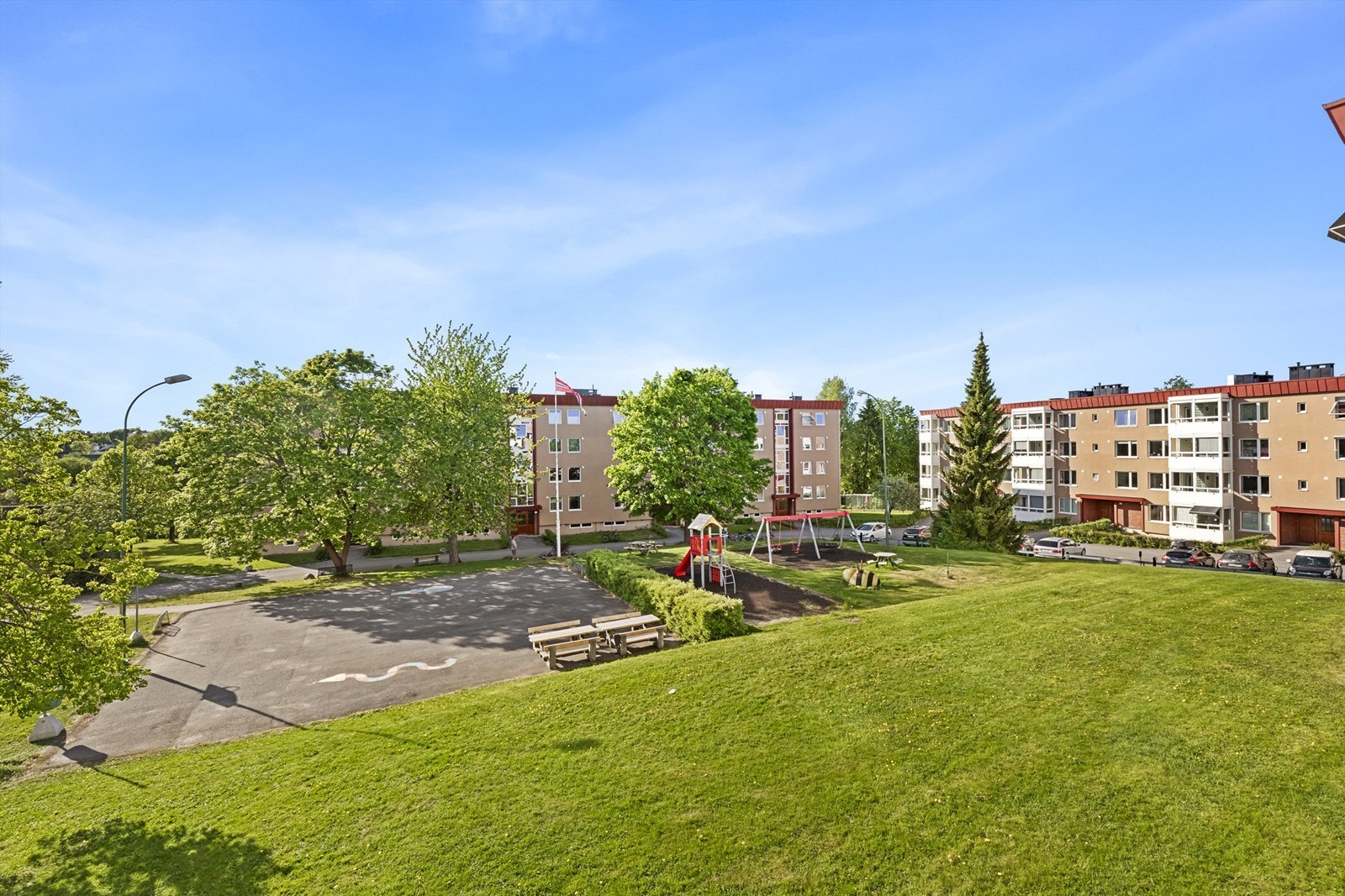 Utsikt fra balkongen Galleribilde