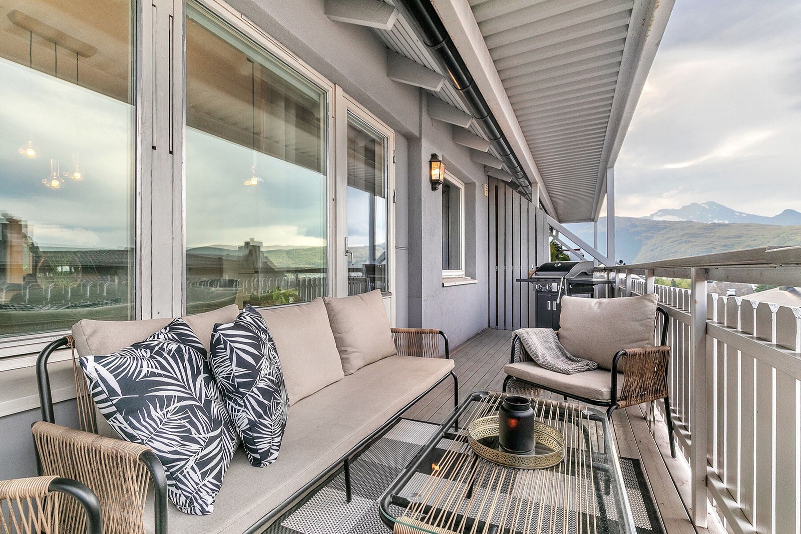 Det er gode solforhold på balkongen Galleribilde