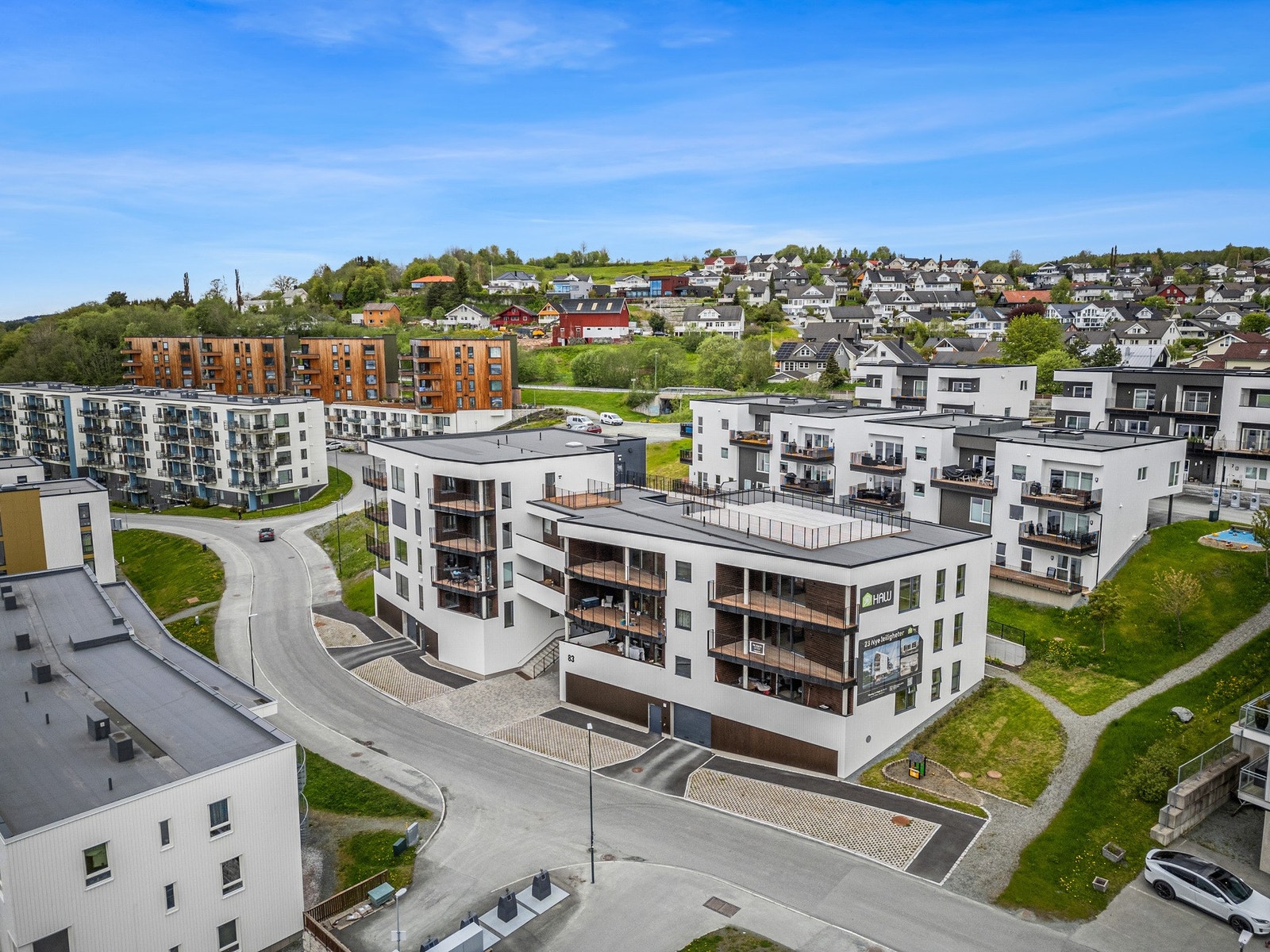 Byggg fra 2024 - Bygget har energiklasse B - Noe som kvalifiserer til grønt lån Galleribilde