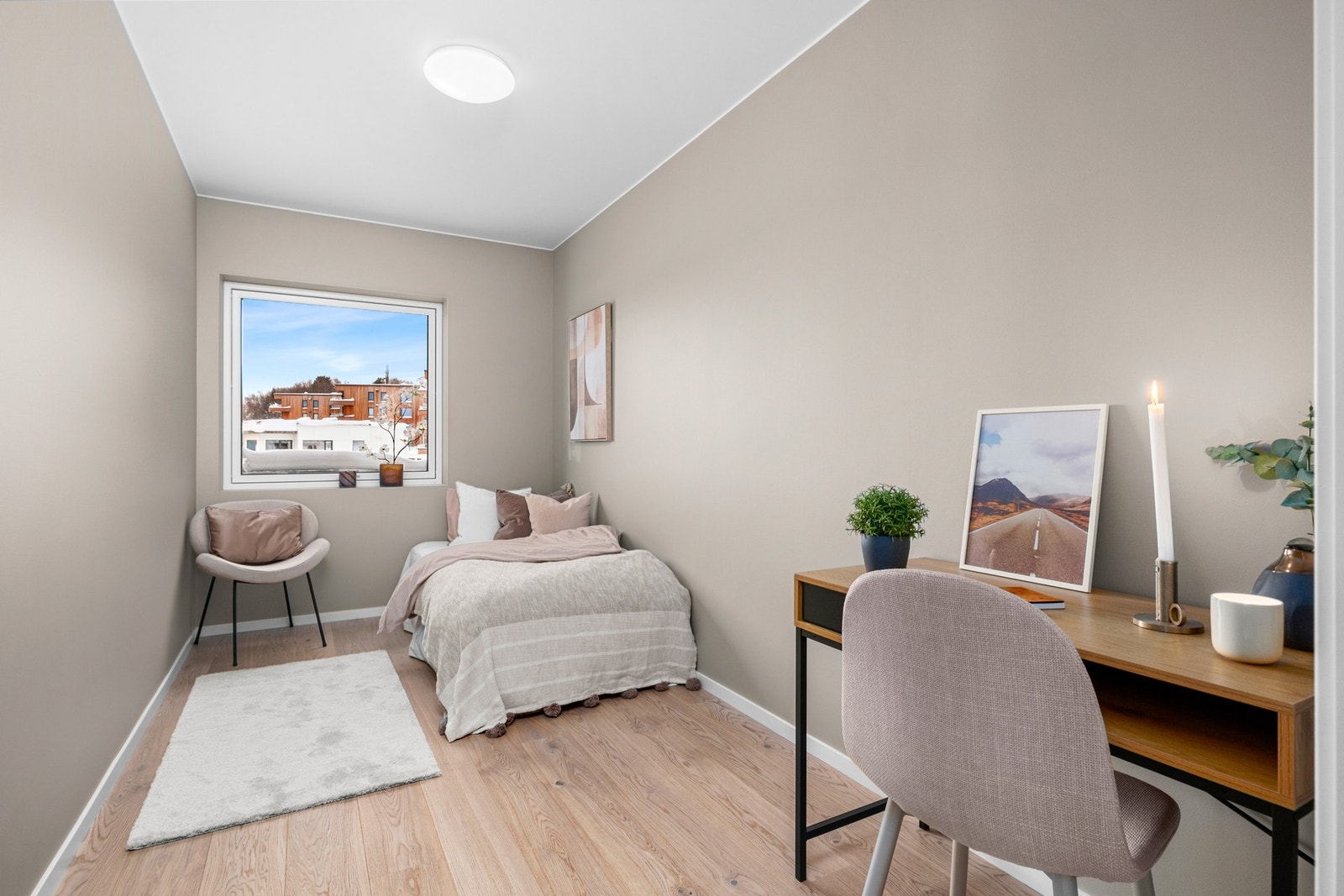 Leilighetens andre soverom er på 9kvm Galleribilde