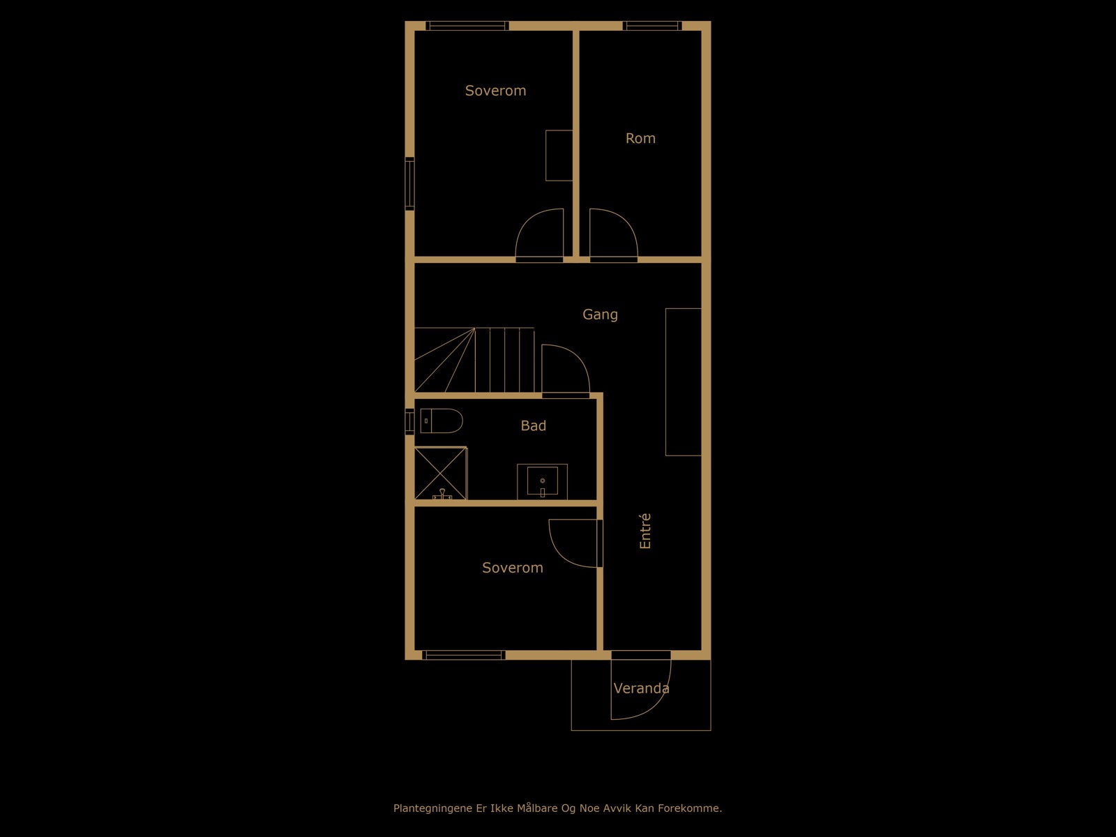 Plantegning av 1. etg. Galleribilde