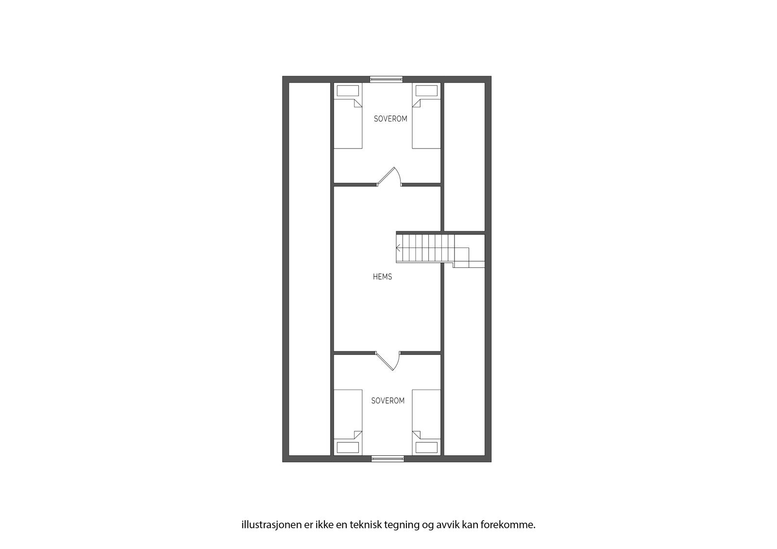 Plantegning 2. etasje Galleribilde