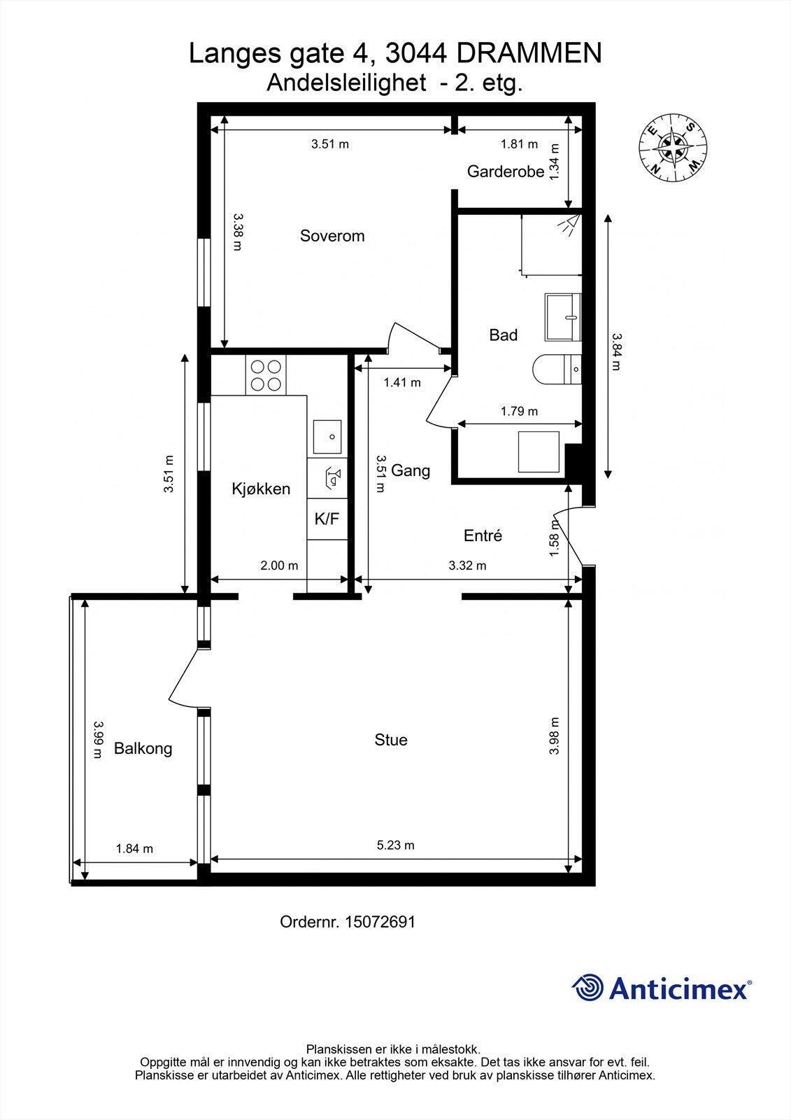 Plantegning - 2. etasje Galleribilde