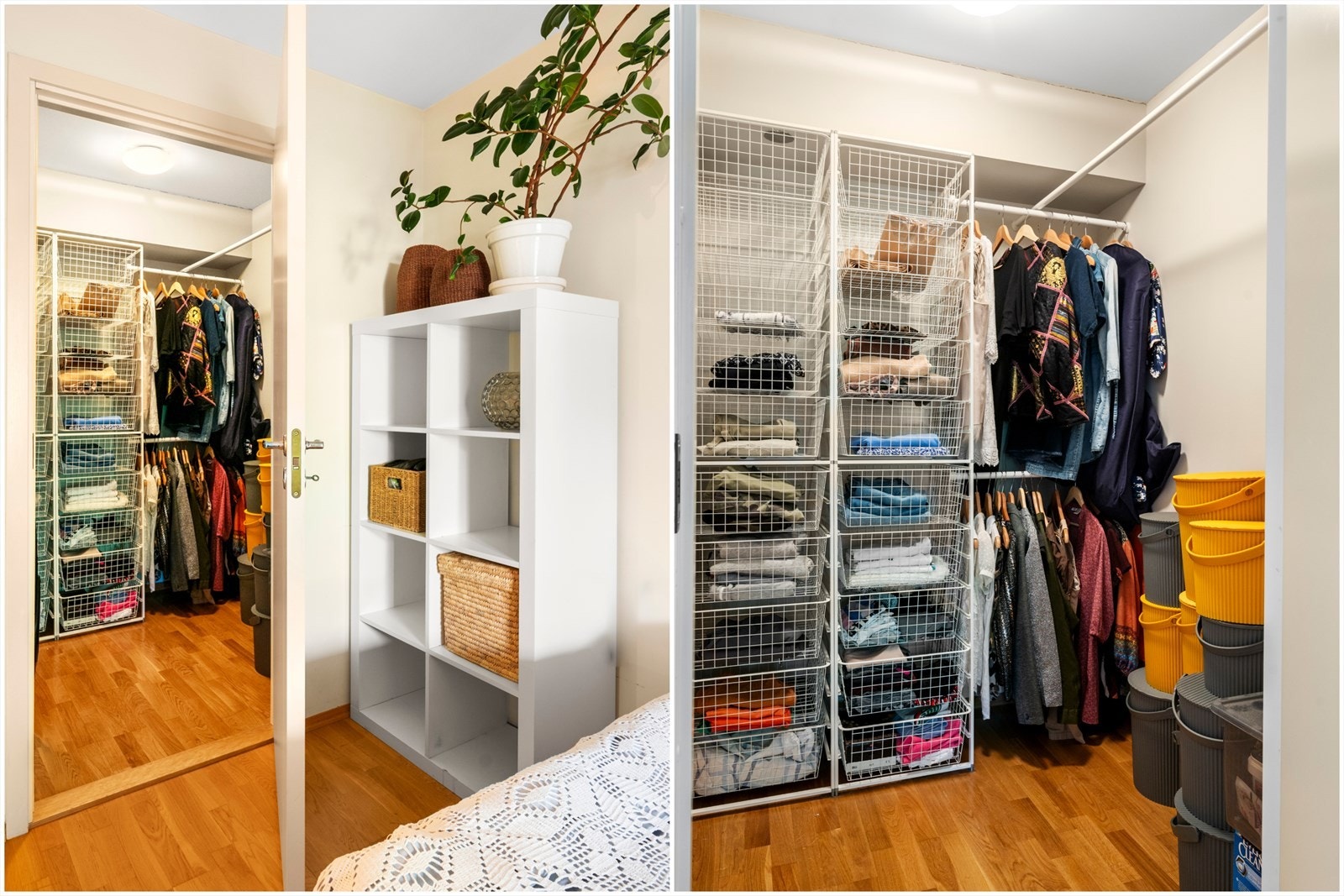 Tilgang til "walk-in" closet med god plass til oppbevaring Galleribilde