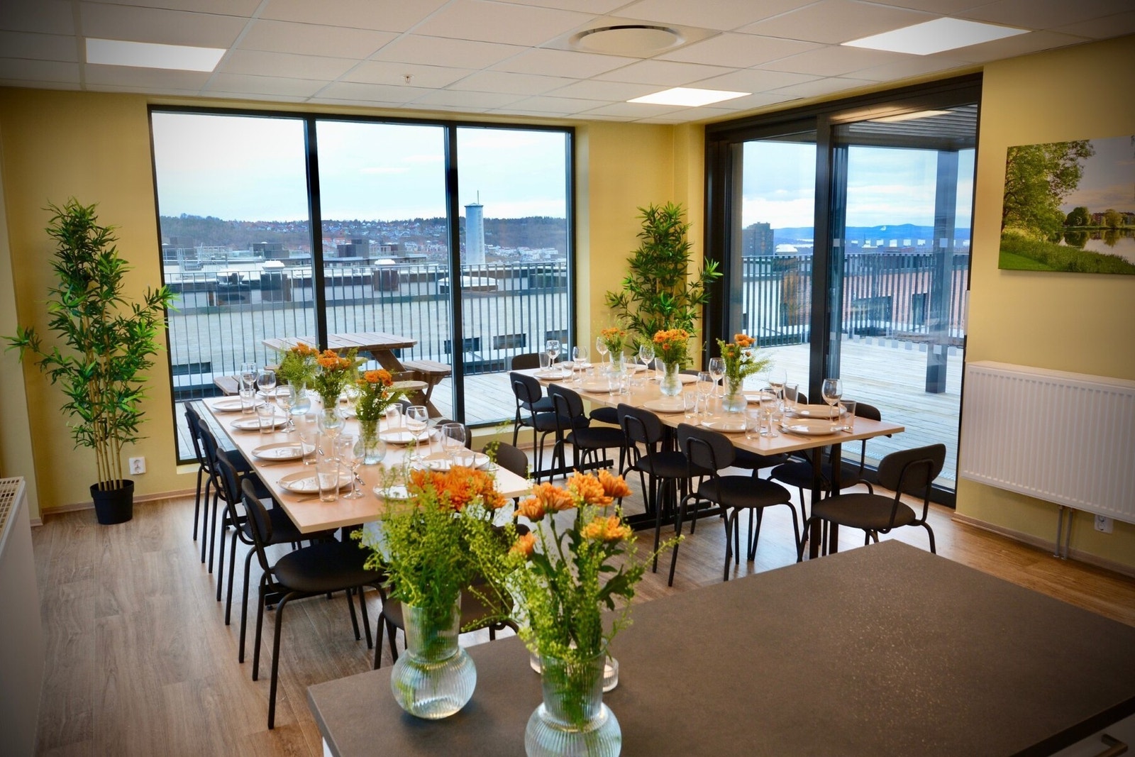 Selskapslokale (takterrassen) som beboere kan booke Galleribilde