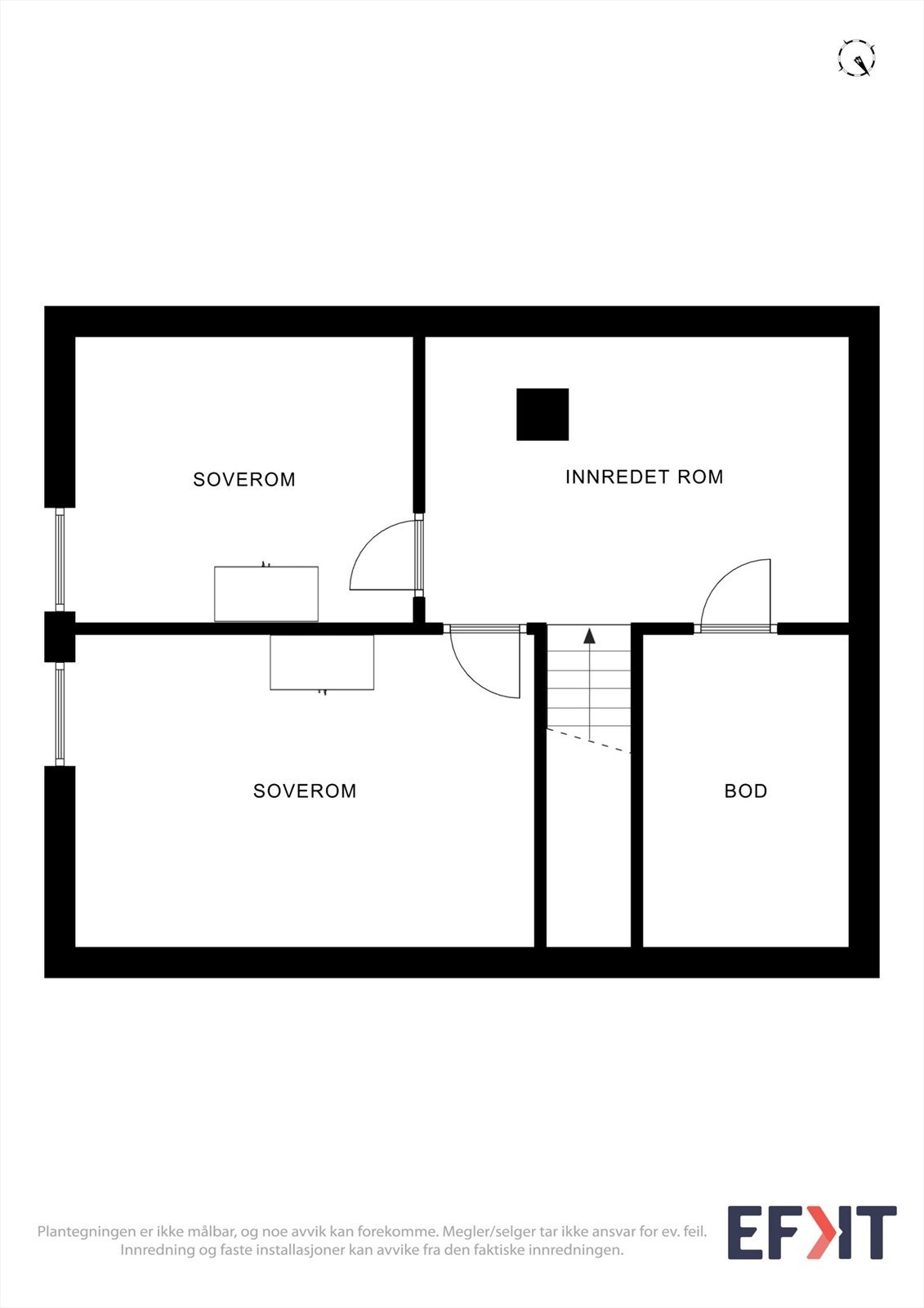 Plantegning loftetasje Galleribilde