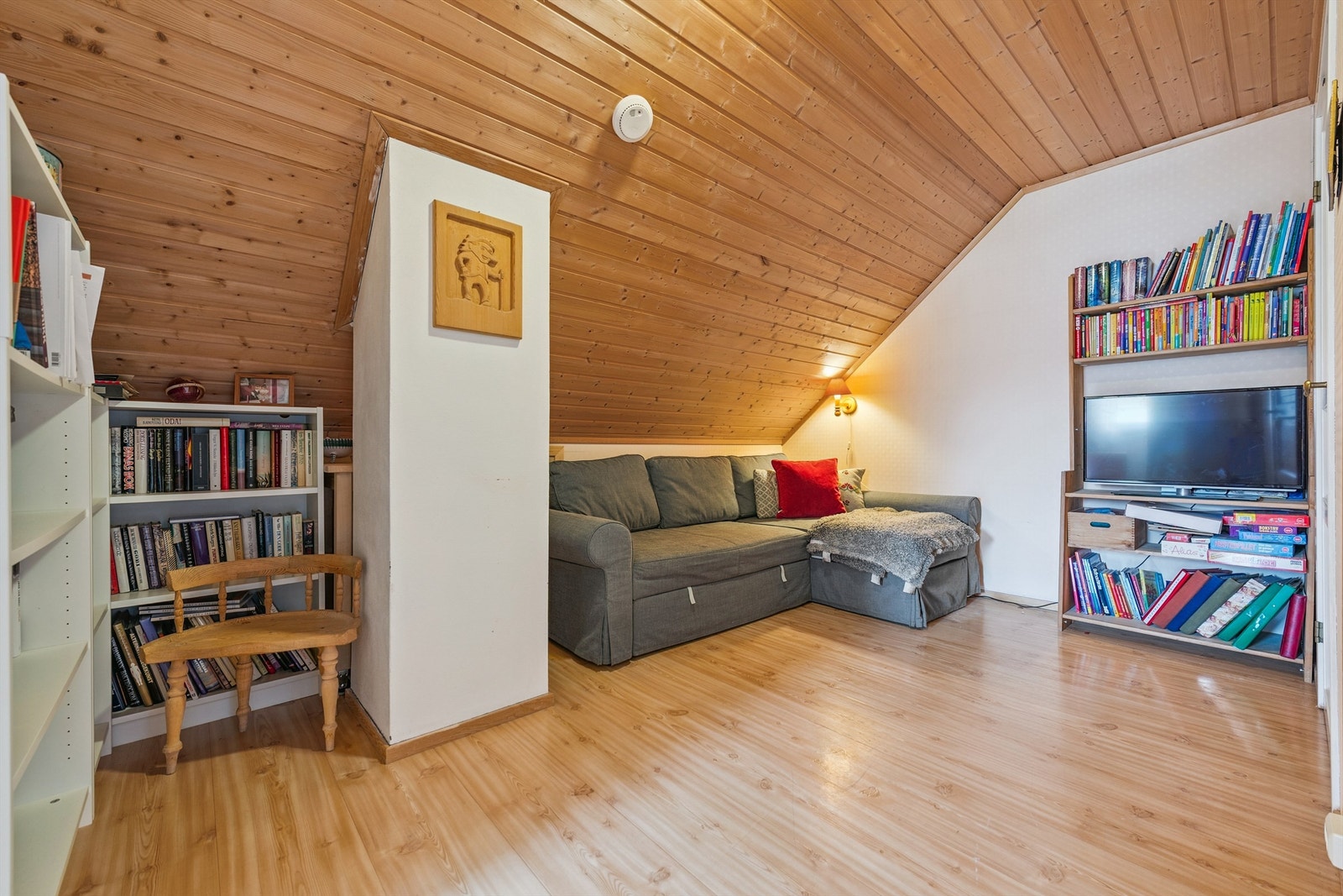 Innredet rom loftetasje Galleribilde