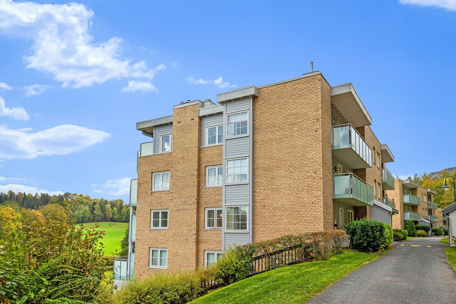 Fasade gavl og inngangsside Galleribilde