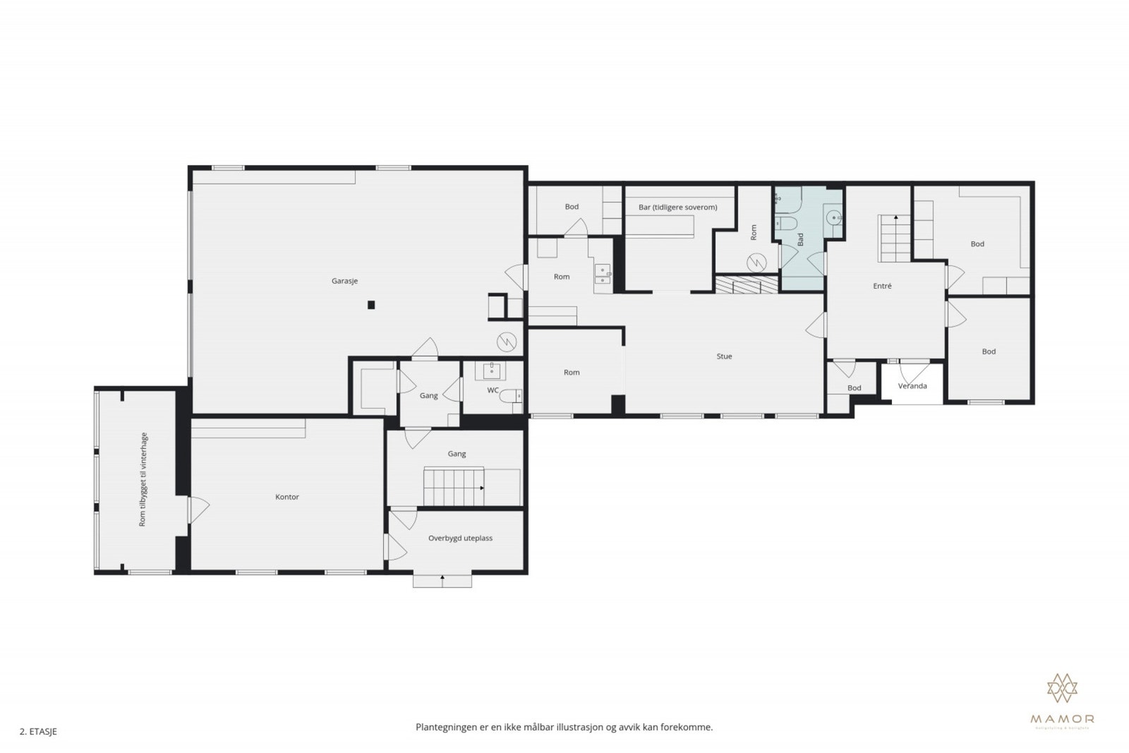 Plantegning 1.etasje Galleribilde