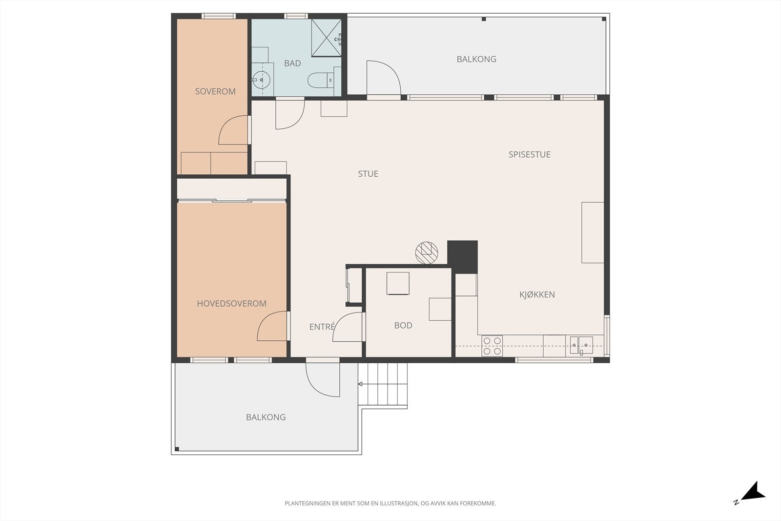 Plantegning Galleribilde