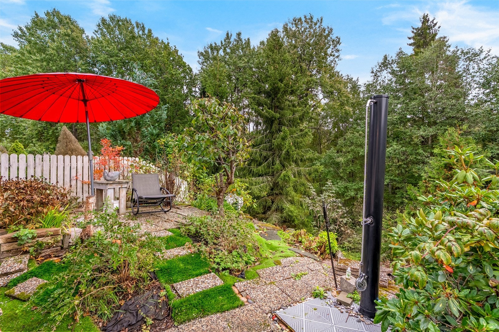 Utendørsdusj - helt uten innsyn, og perfekt for forfriskende stunder på varme sommerdager. Galleribilde