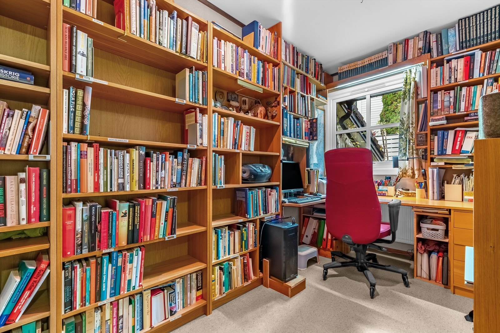 Soverom III er nå innredet som kontor. Galleribilde