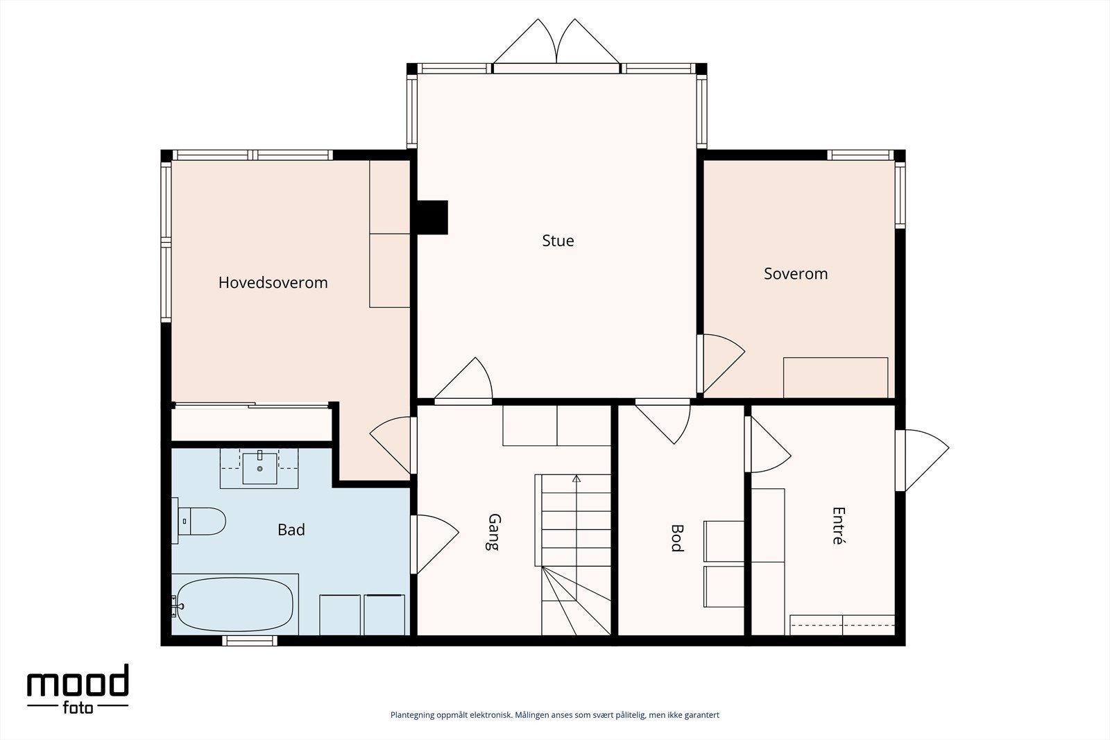 Plantegning underetasje Galleribilde