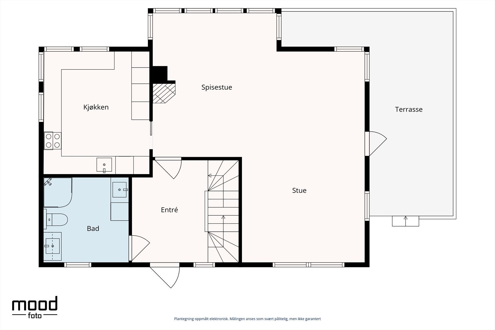 Planløsning hovedetasje Galleribilde