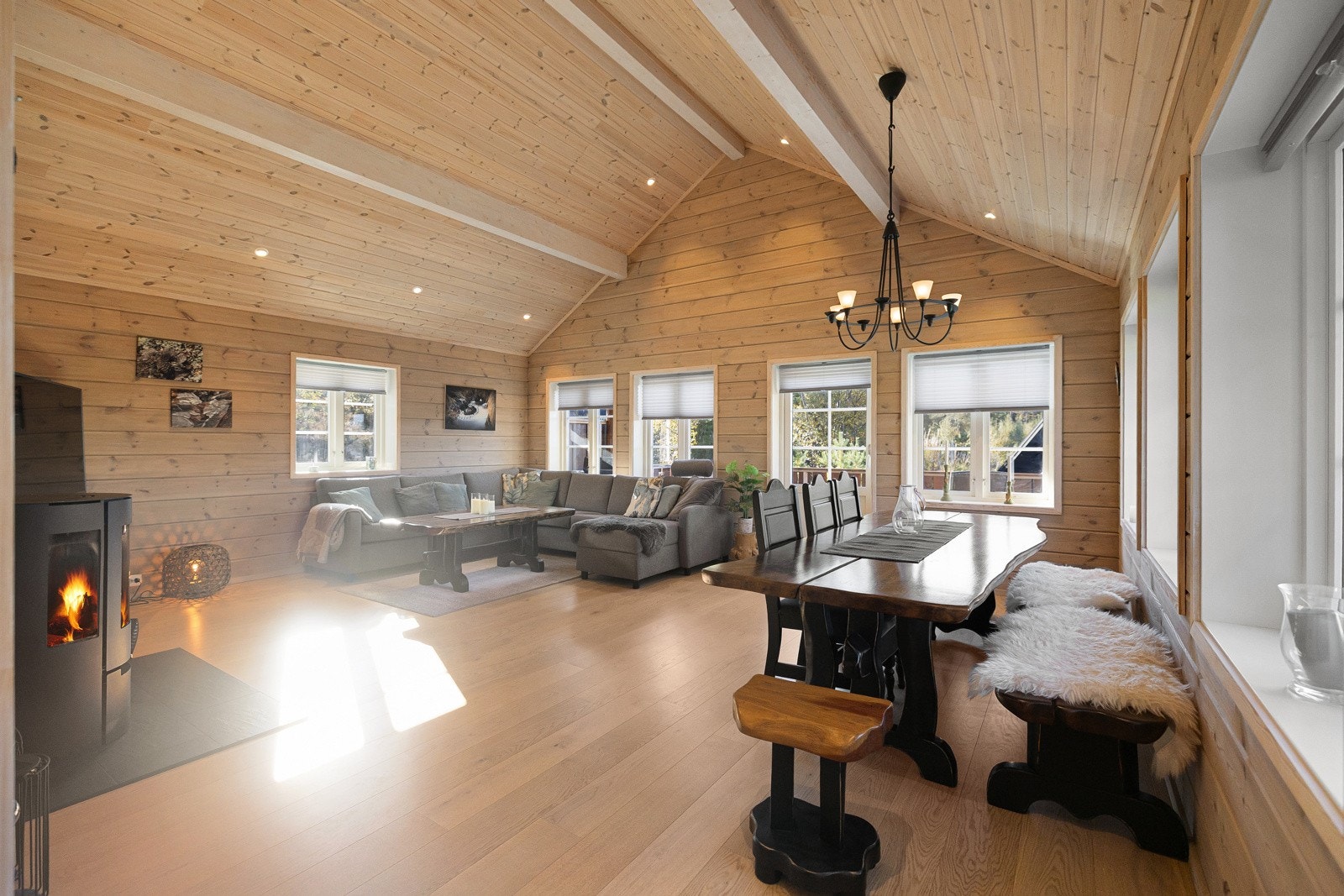 Her kan du samle familie og venner for en hyggelig aften. Galleribilde