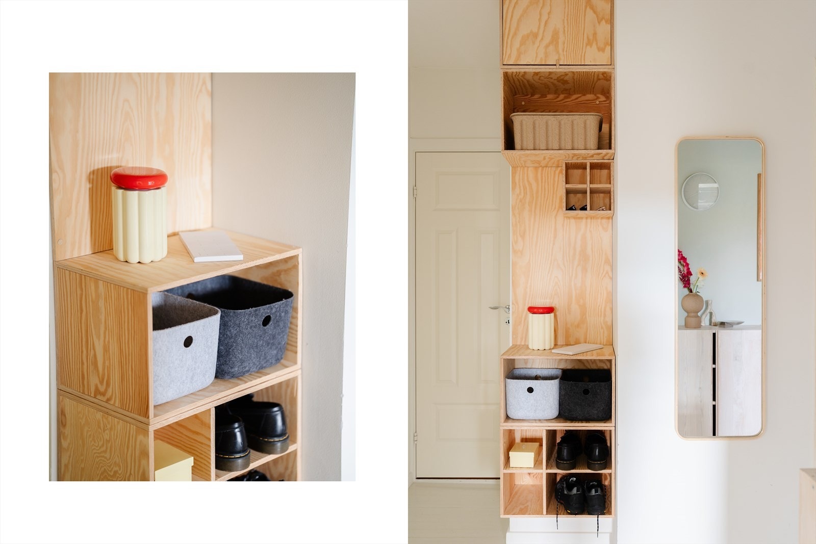 Entrè med flotte plassbygde løsninger Galleribilde