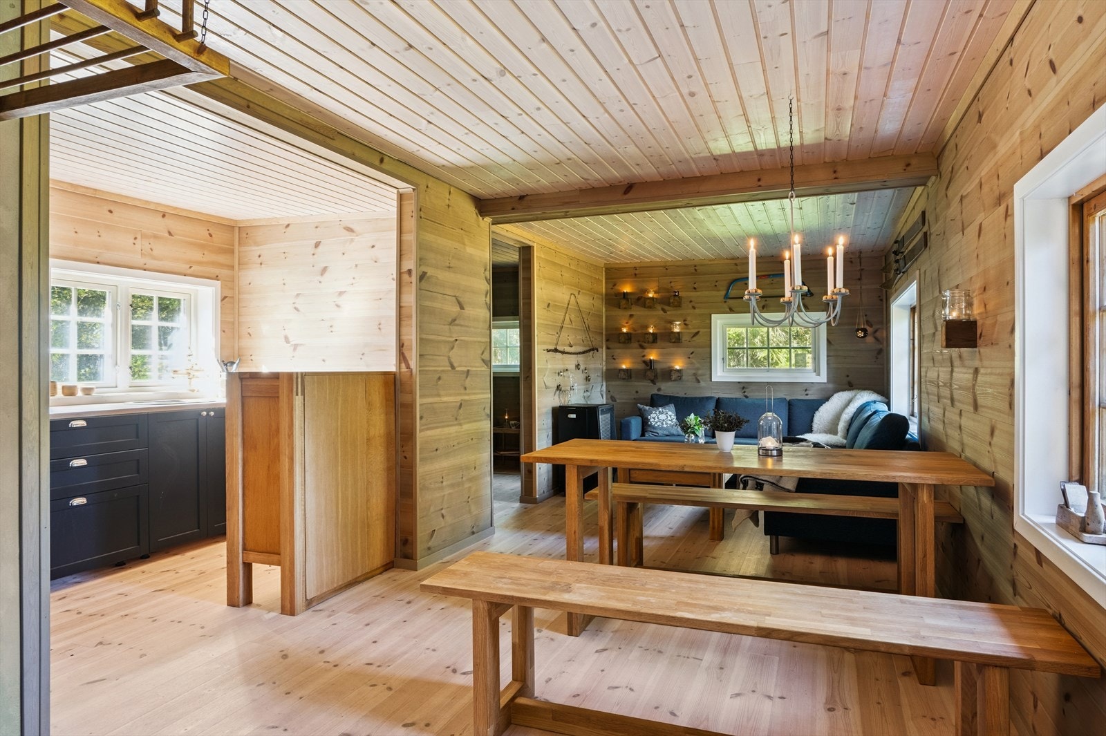 Meget innbydende hyttestandard. Galleribilde