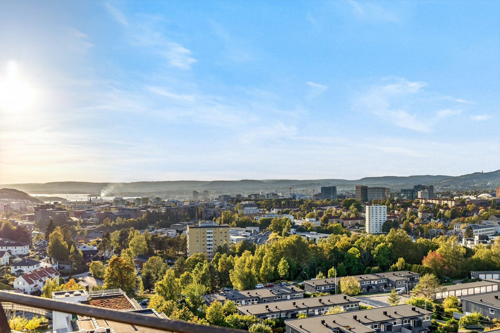 Nydelig utsikt over Oslo kan nytes. Galleribilde
