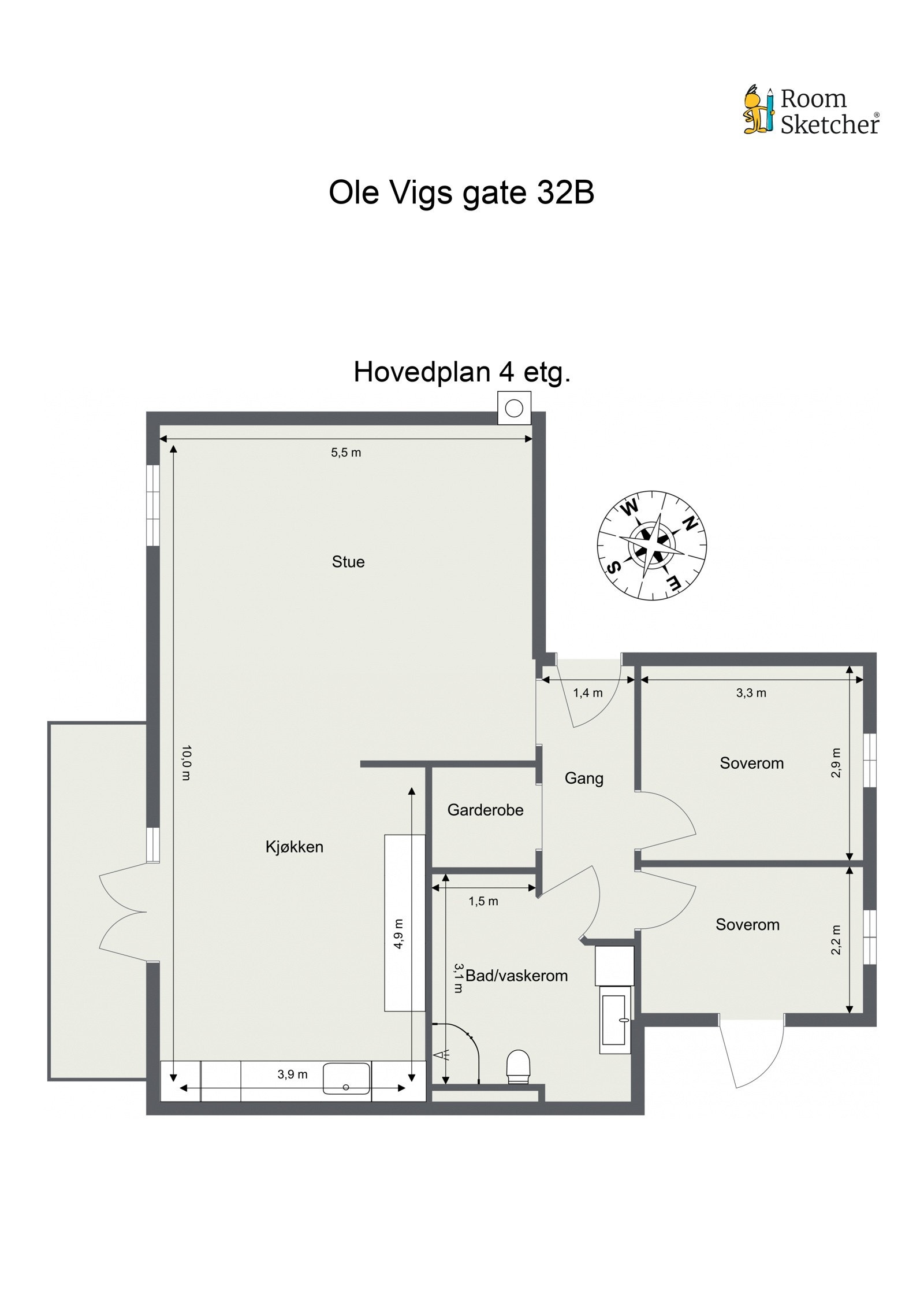 Plantegning Galleribilde