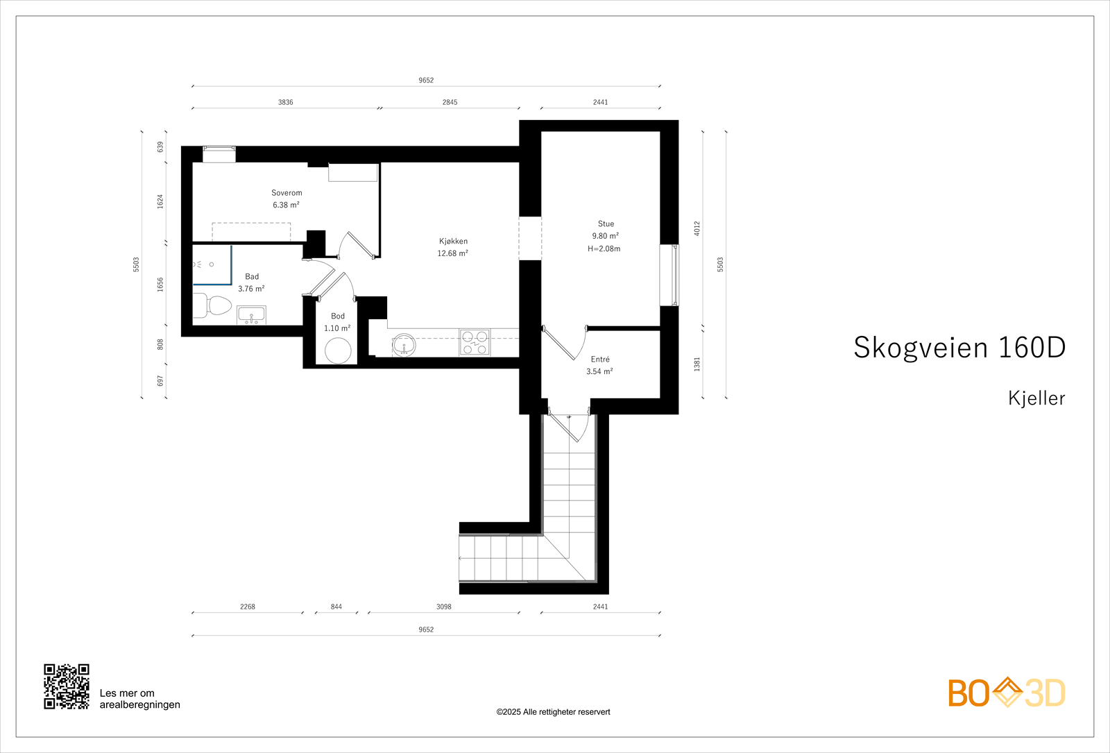 Skogveien 160D-Kjeller-Useable area.png Galleribilde
