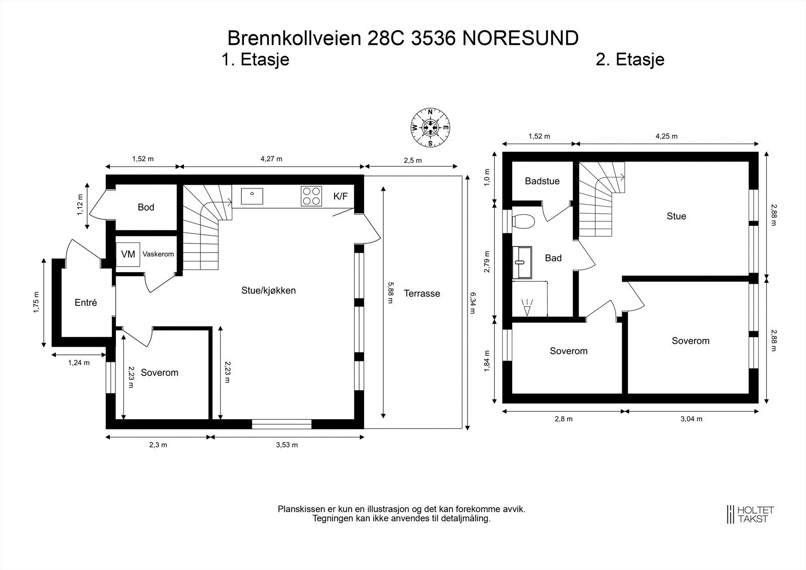 Plantegning 1. og 2.etg. Galleribilde