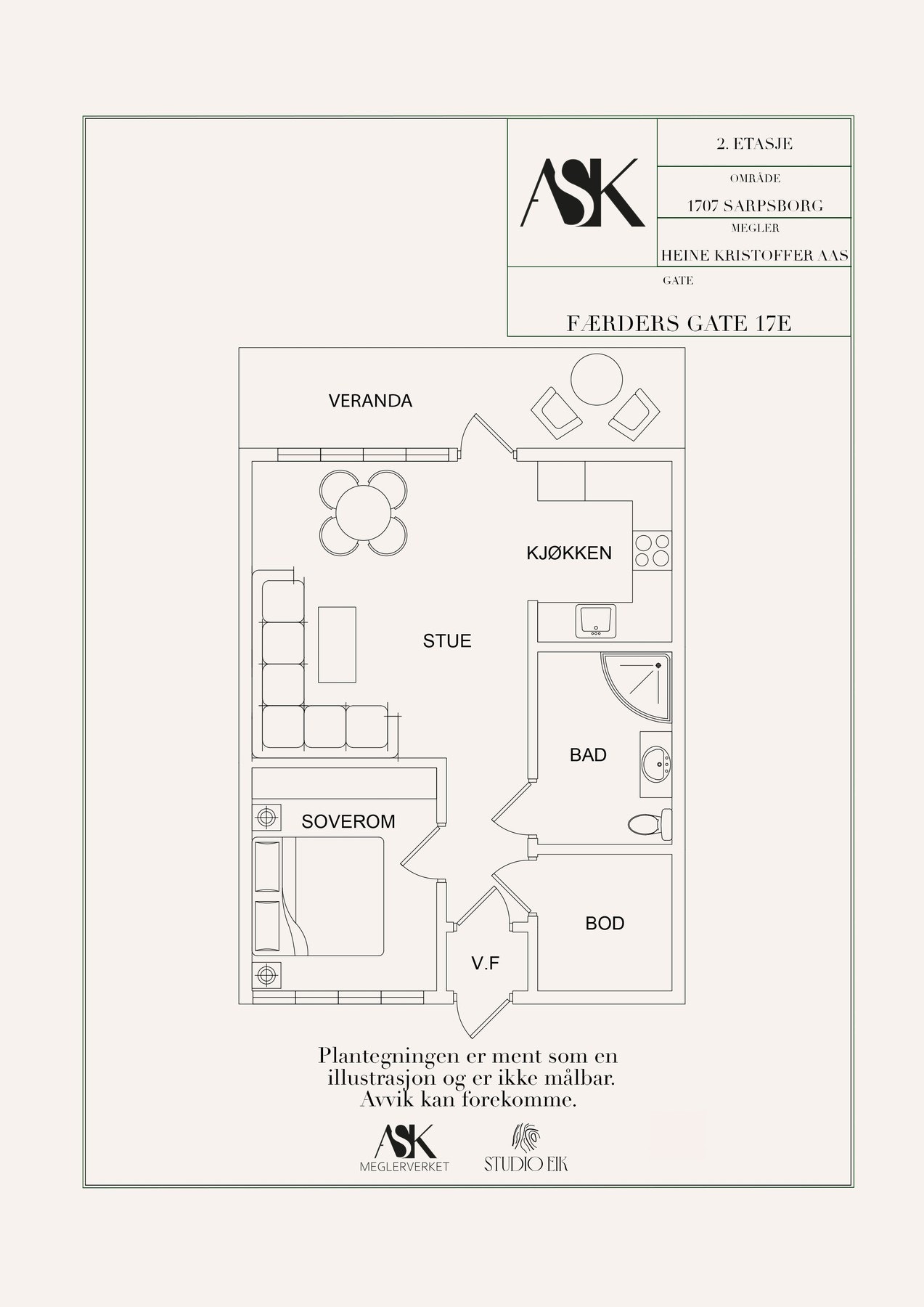 Plantegning 2. etasje Galleribilde