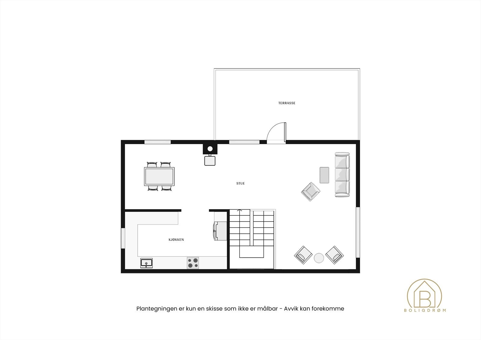 Plantegning hovedplan. Galleribilde
