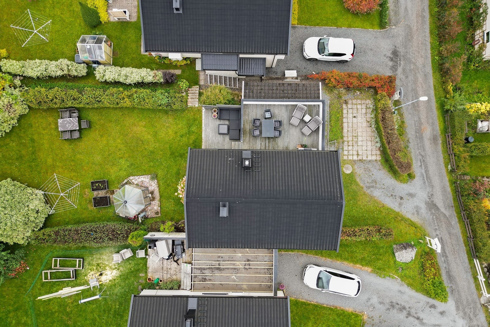 Hagearealer i tilknytning til boligen. Galleribilde