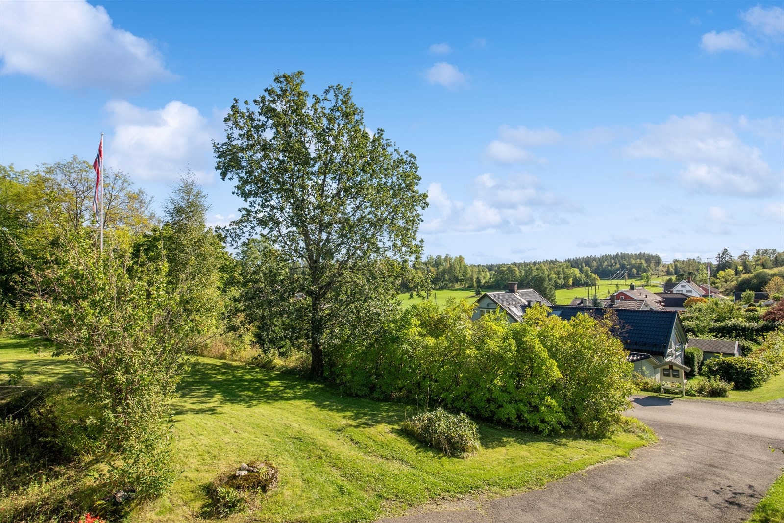 Grønne omgivelser rundt huset Galleribilde