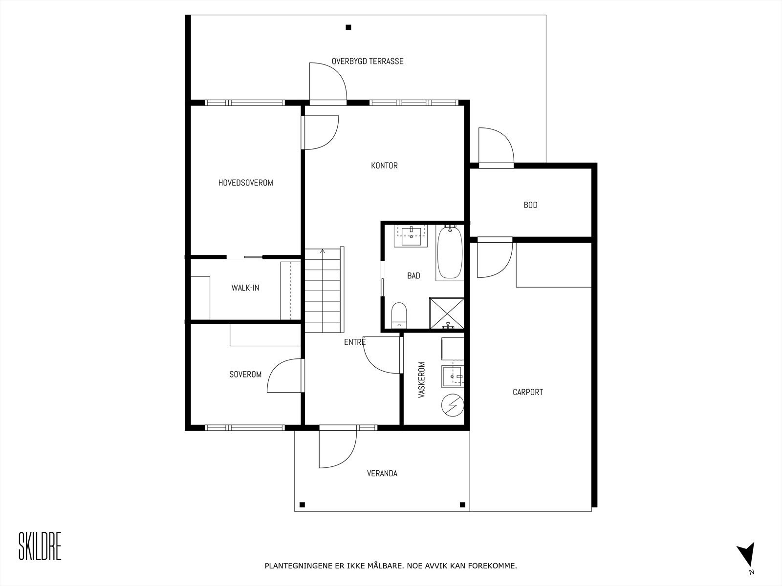 Planskisse første etasje. Galleribilde