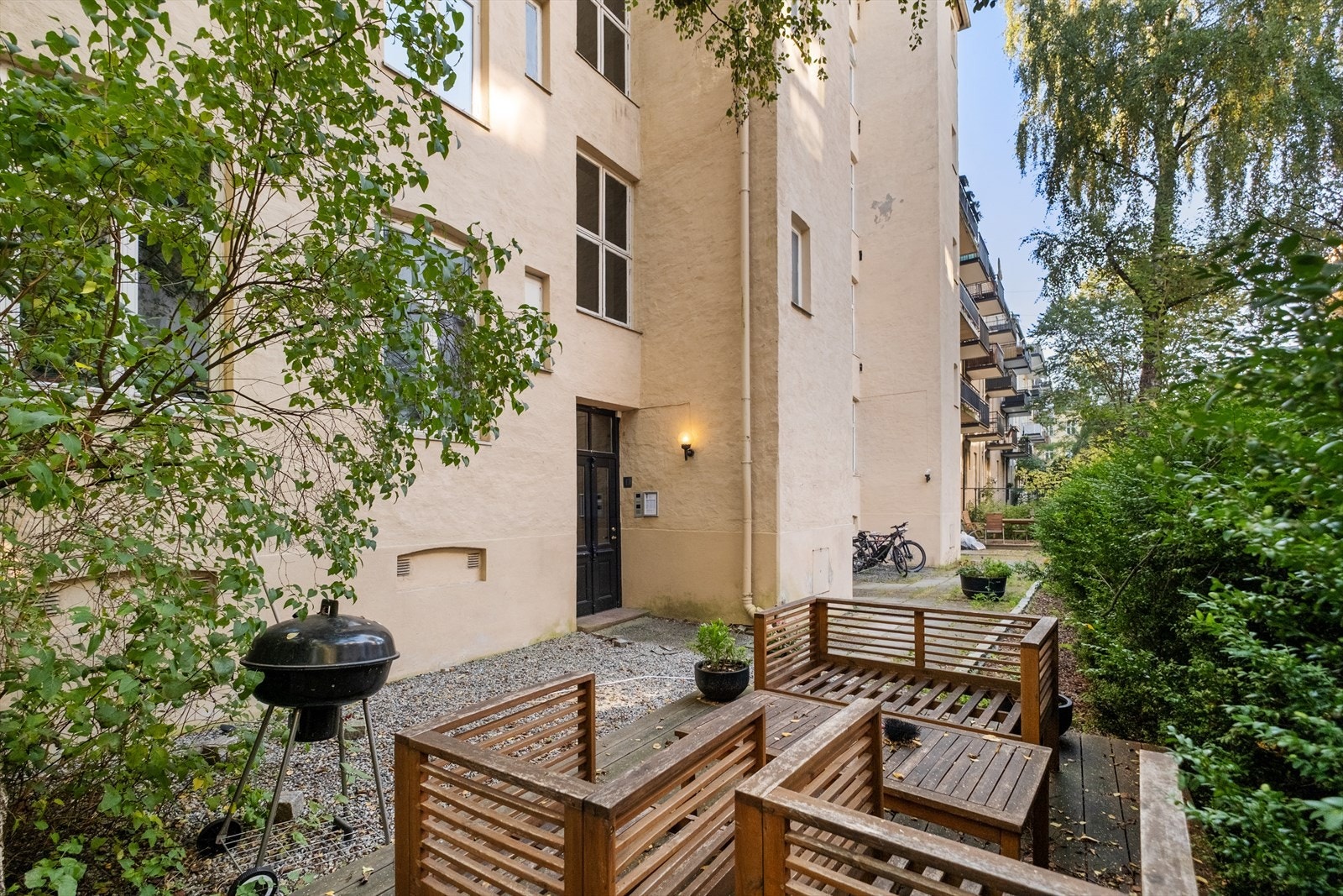 Hyggelig uteområder som fritt kan brukes av beboerne Galleribilde