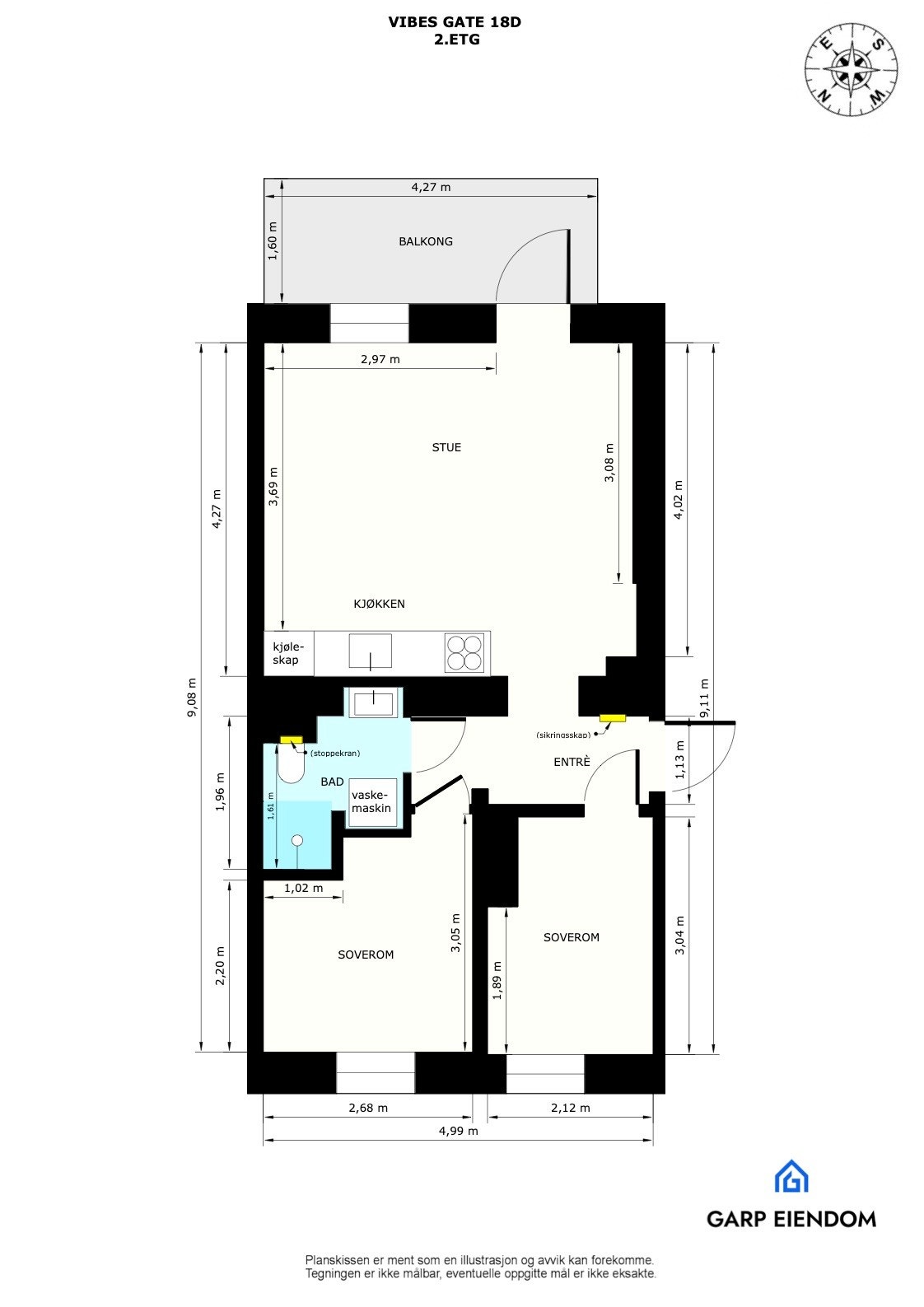 Plantegning Galleribilde