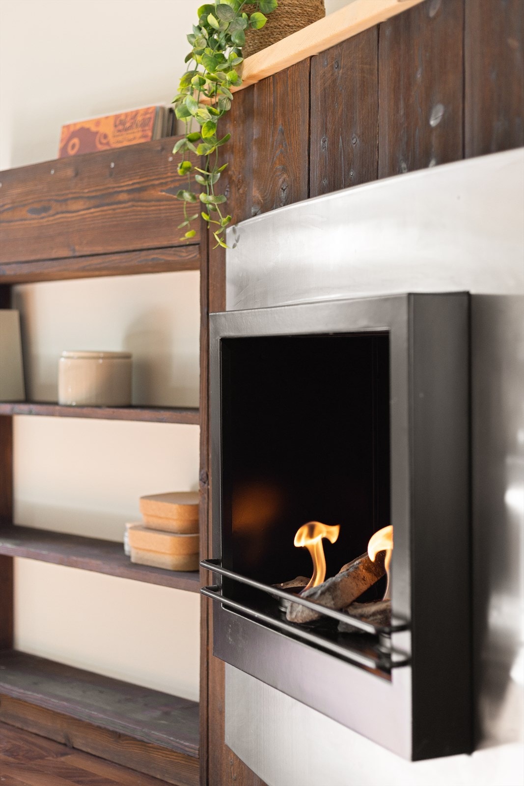 Herlig biopeis i stuen som varmer godt. Galleribilde